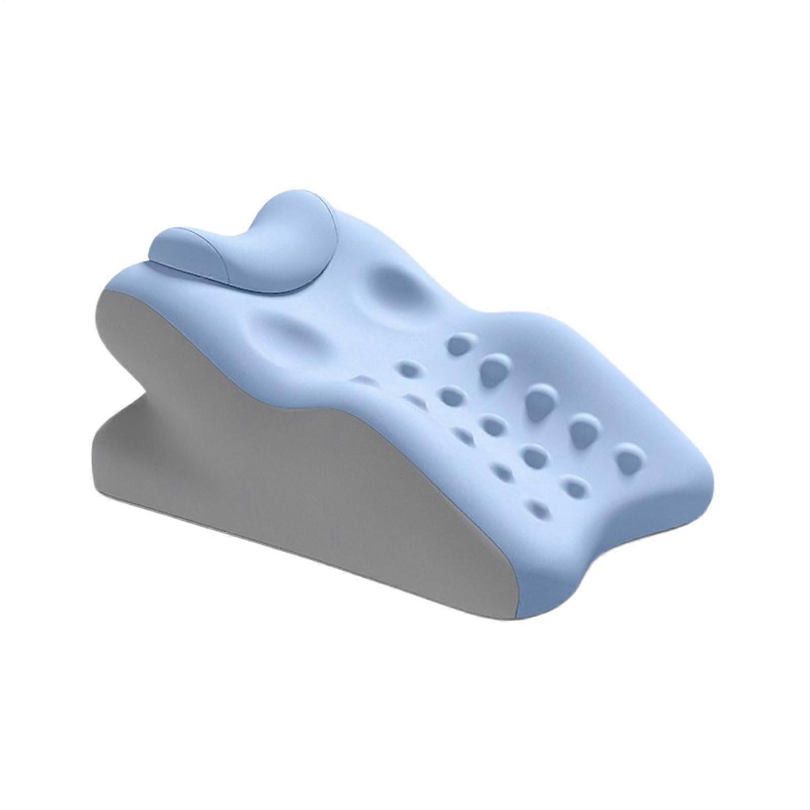 Back Wedge Pillow Memory Foam Ergonomic Bed Wedge With Washable Cover For Side Sleeper Reading Snoring Support Blue