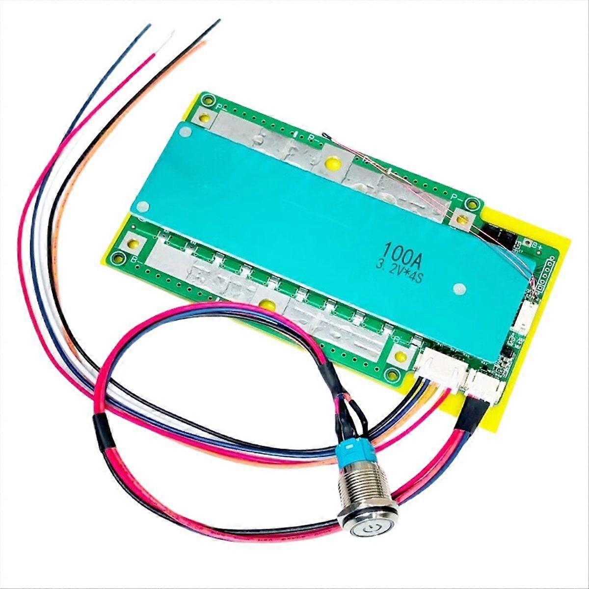LFP Lifepo4 Battery Protection Board with Switch 4S 12.8V Car RV Inverter Charge Discharge Current