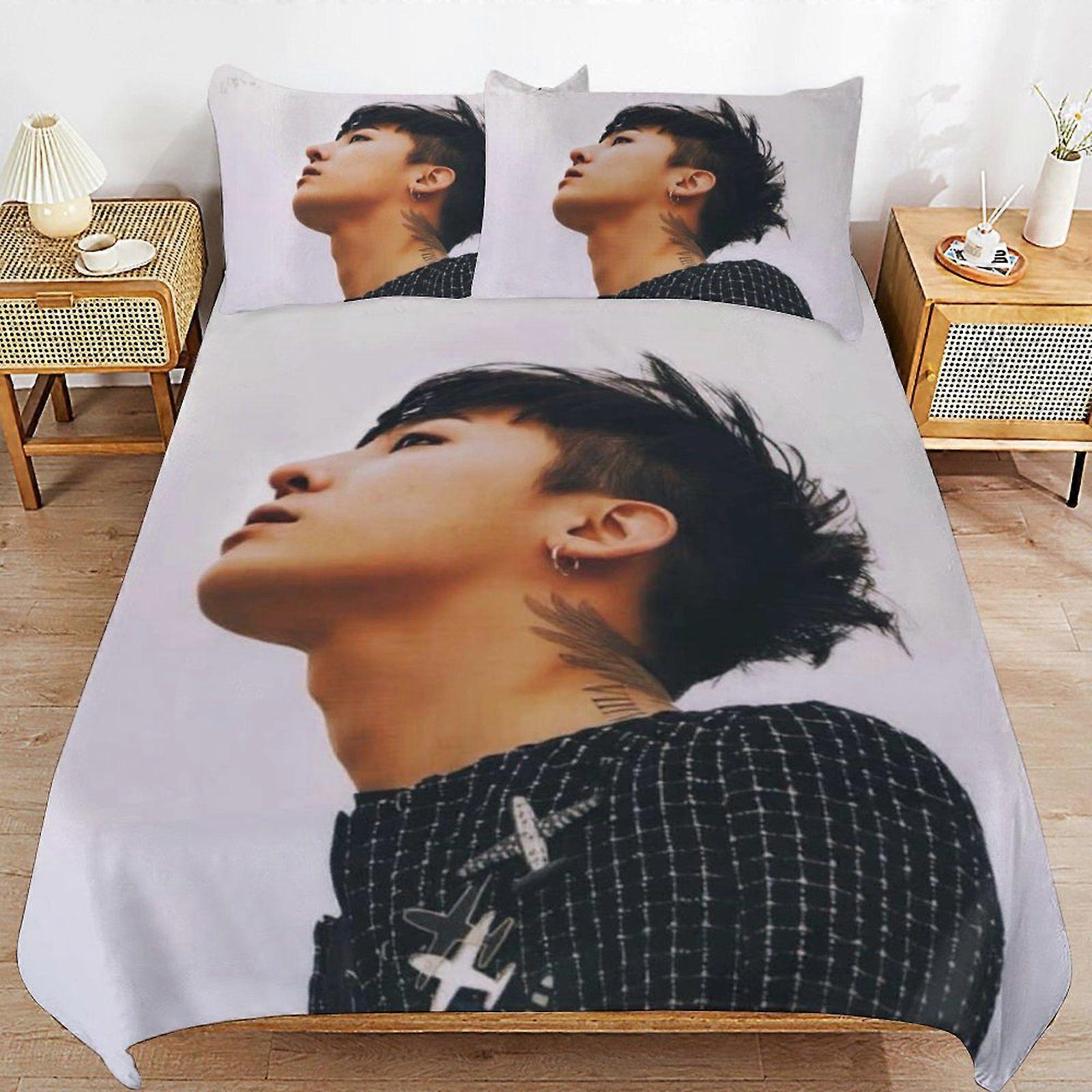 w96 G-DRAGON Classic Touch Soft Zipper Comfort Fabric Breathable Structure Duvet Cover Sets for Relaxing Sleep m96