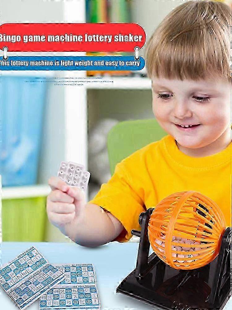Kids Bingo Game Machine, Lottery Draw Machine, Desktop Toy for Hand-Eye Coordination and Learning Exercises