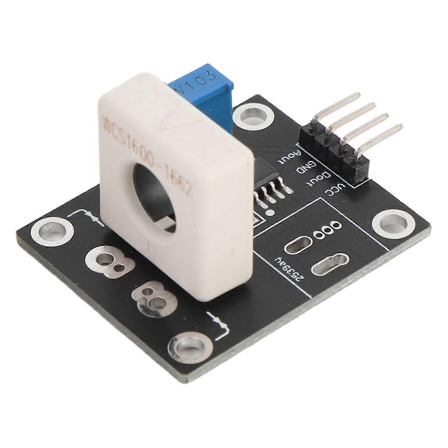 Hall Current Sensor Module Detector Board Adjustable 3 70A Short Circuit DC±100A Overcurrent Protect