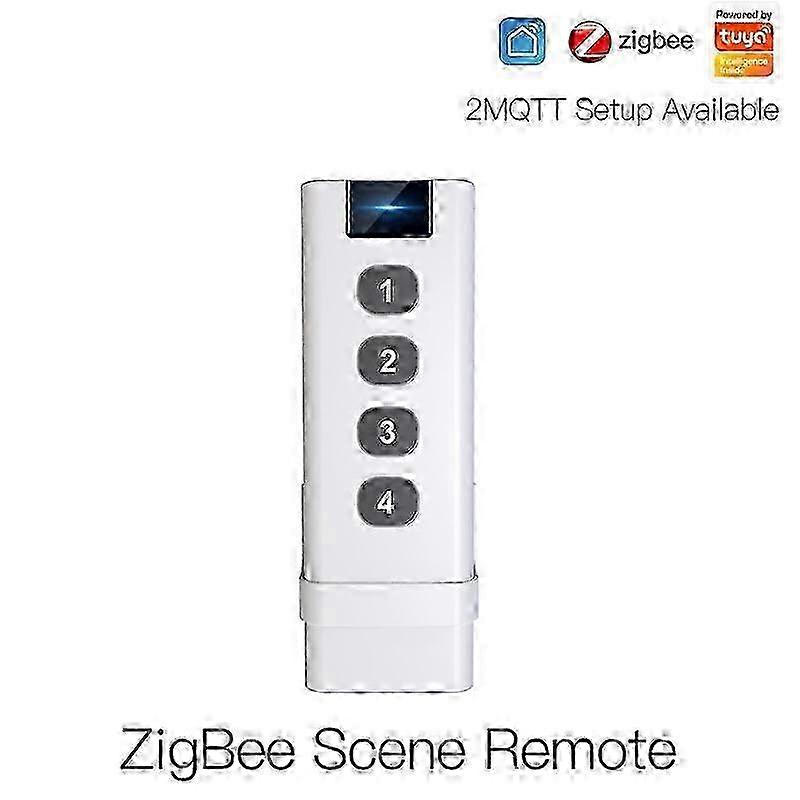 ZigBee 4 Gang Push Button Switch Tuya 12 Scene Switch Controller Home Automation Smart Switch For Tuya Smart Life Control
