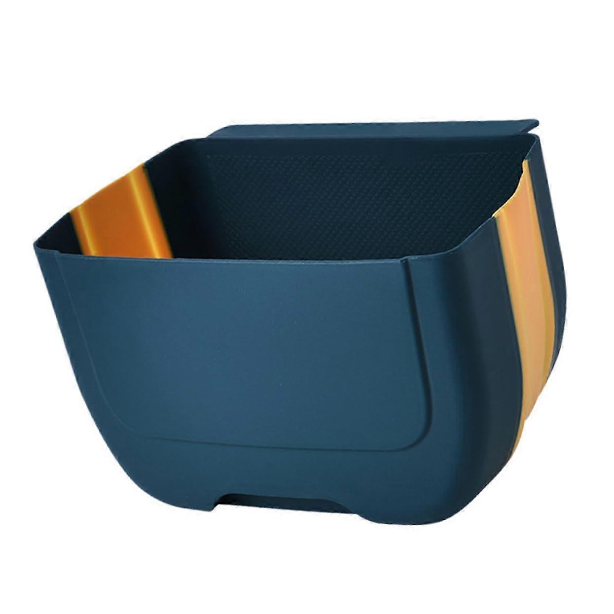 Folding Waste Basket For Kitchen, Wall Mounted Trash Bin, Hanging Trash Basket, Smooth Surface