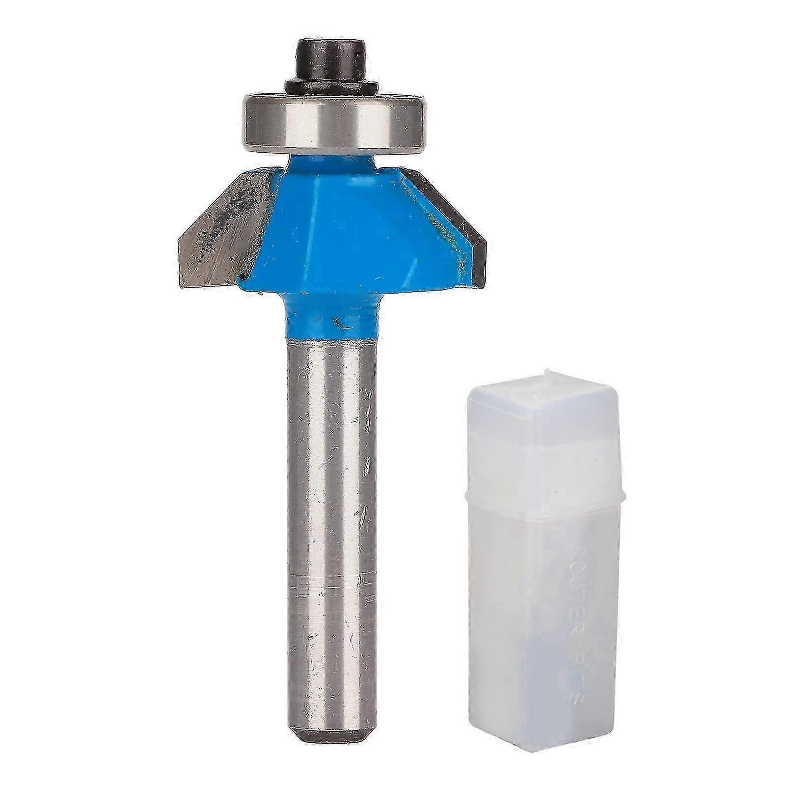 45 Degree Router Bit with Top Bearing Chamfer Tool for Woodworking 1/4in Round Shank