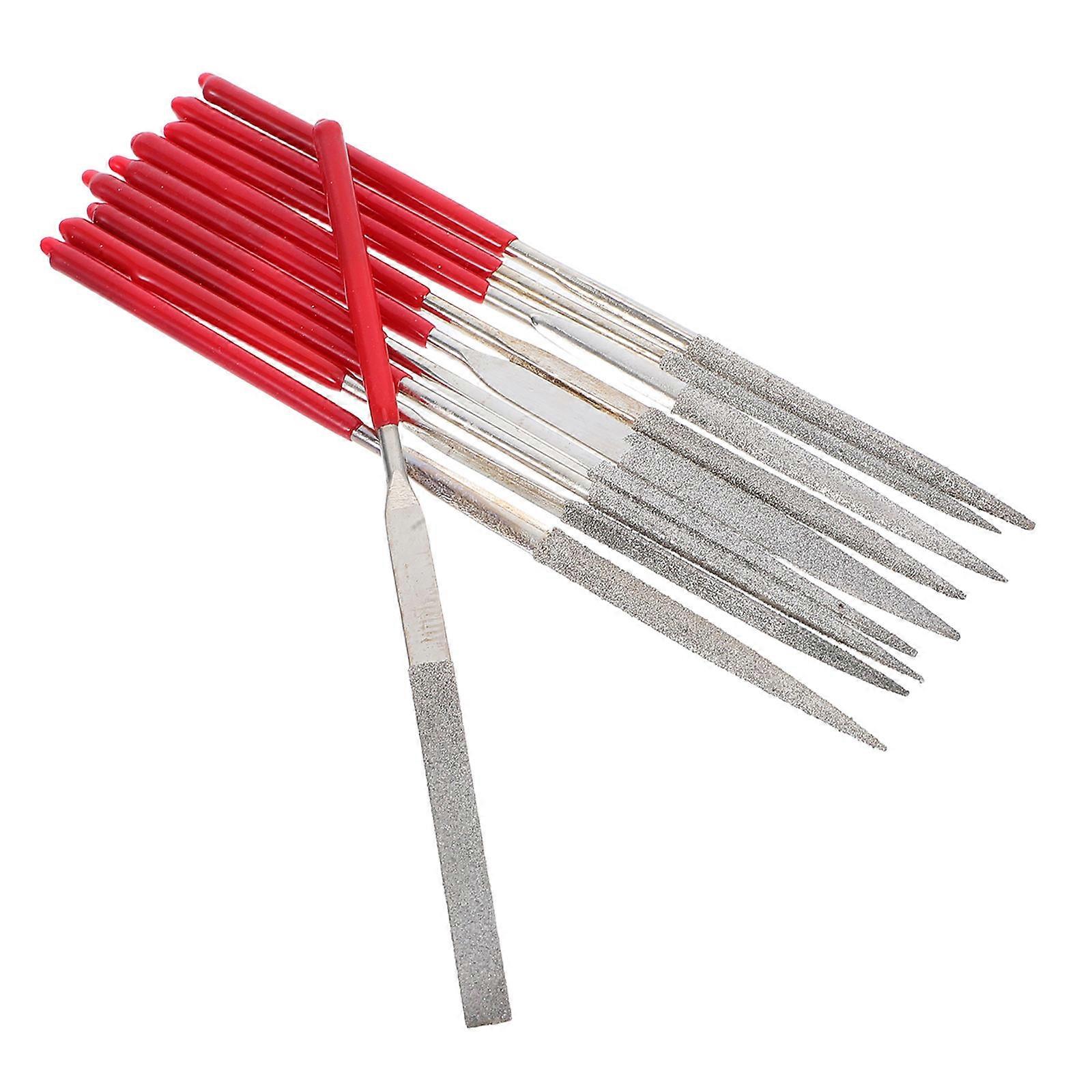Mini Metal Needle File Set Small File Set for Woodworking 10Pcs