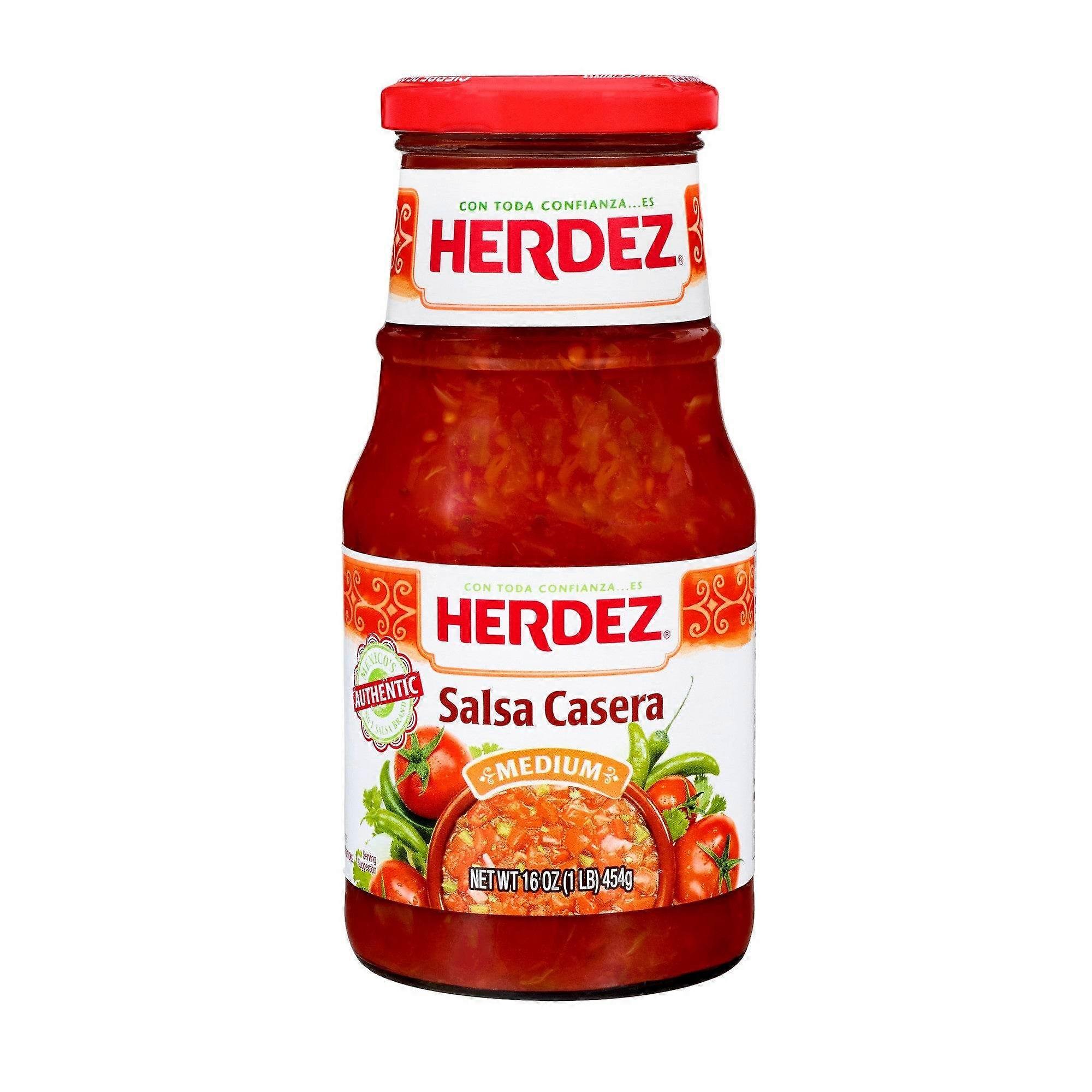 Herdez Casera Medium Salsa, 16 Unzen