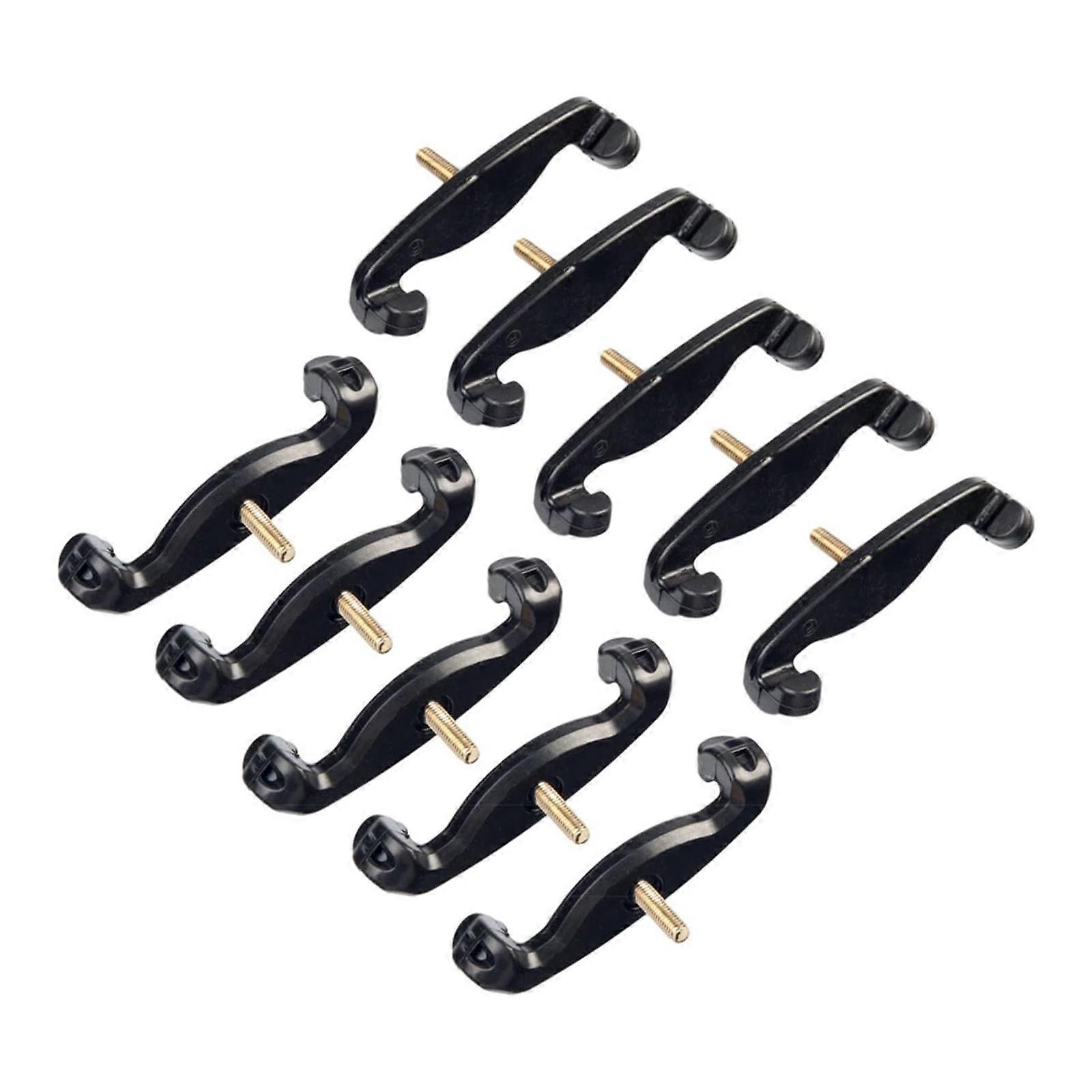 10Pcs Comfortable Violin Shoulder Rest Feet Silicone Pad Universal Fit For 3/4 4/4 Size Instruments NonSlip Design Multicolor