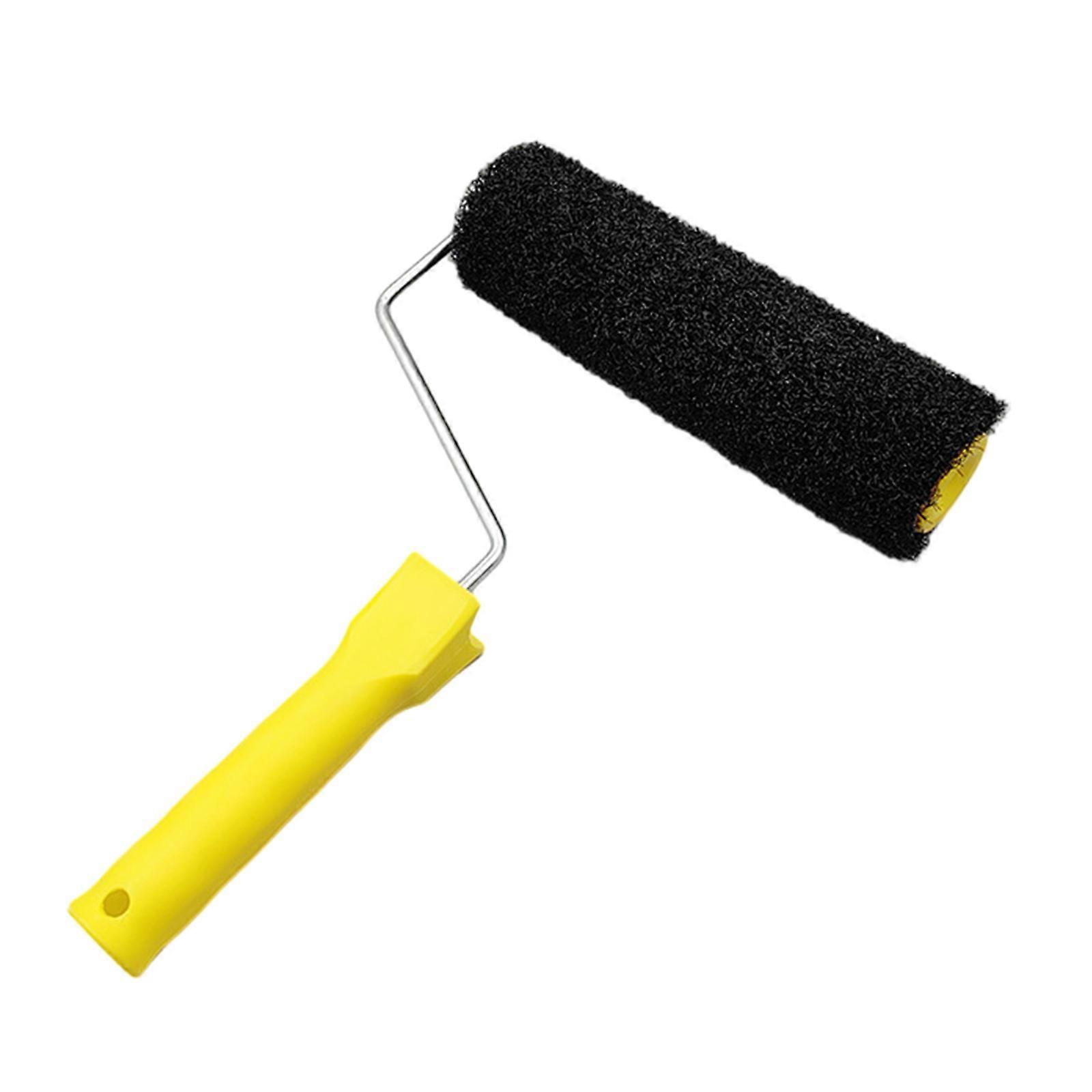 Flexible 25cm Roller Brush Ergonomic Handle Roller Brush Efficient Plaster Application Tool Durable for Wall Painting Multicolor