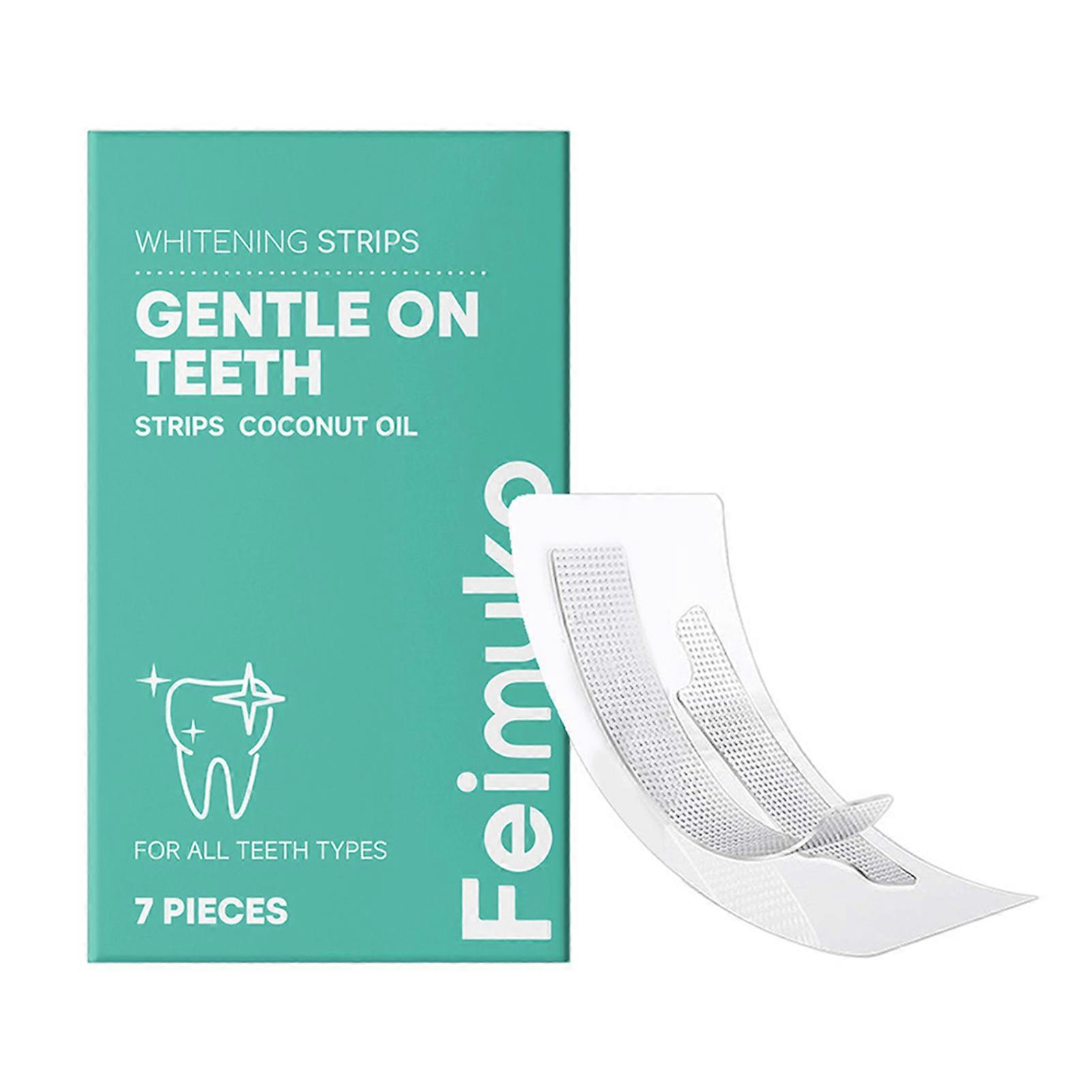 Professional Tooth Whitening Strips Safe Enamel Care, No Sensitivity, Elastic Stains Removal for Daily Use & Travel