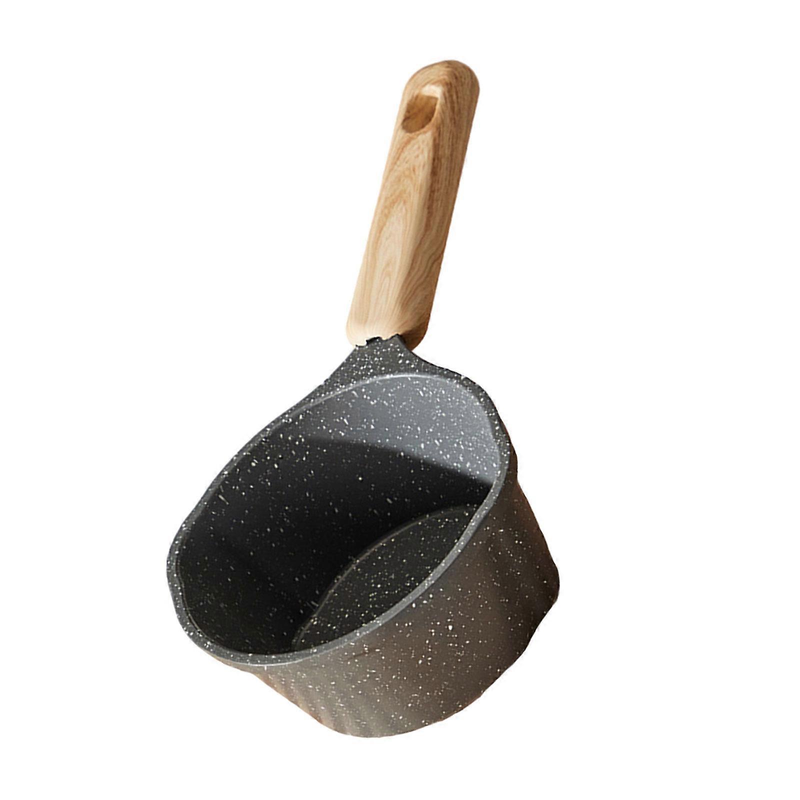 250ml Nonstick Frying Pans Butter Warmer Chocolate Melt Pans Milk Pots Small Cookware with Long Handle Mini Saucepan  2