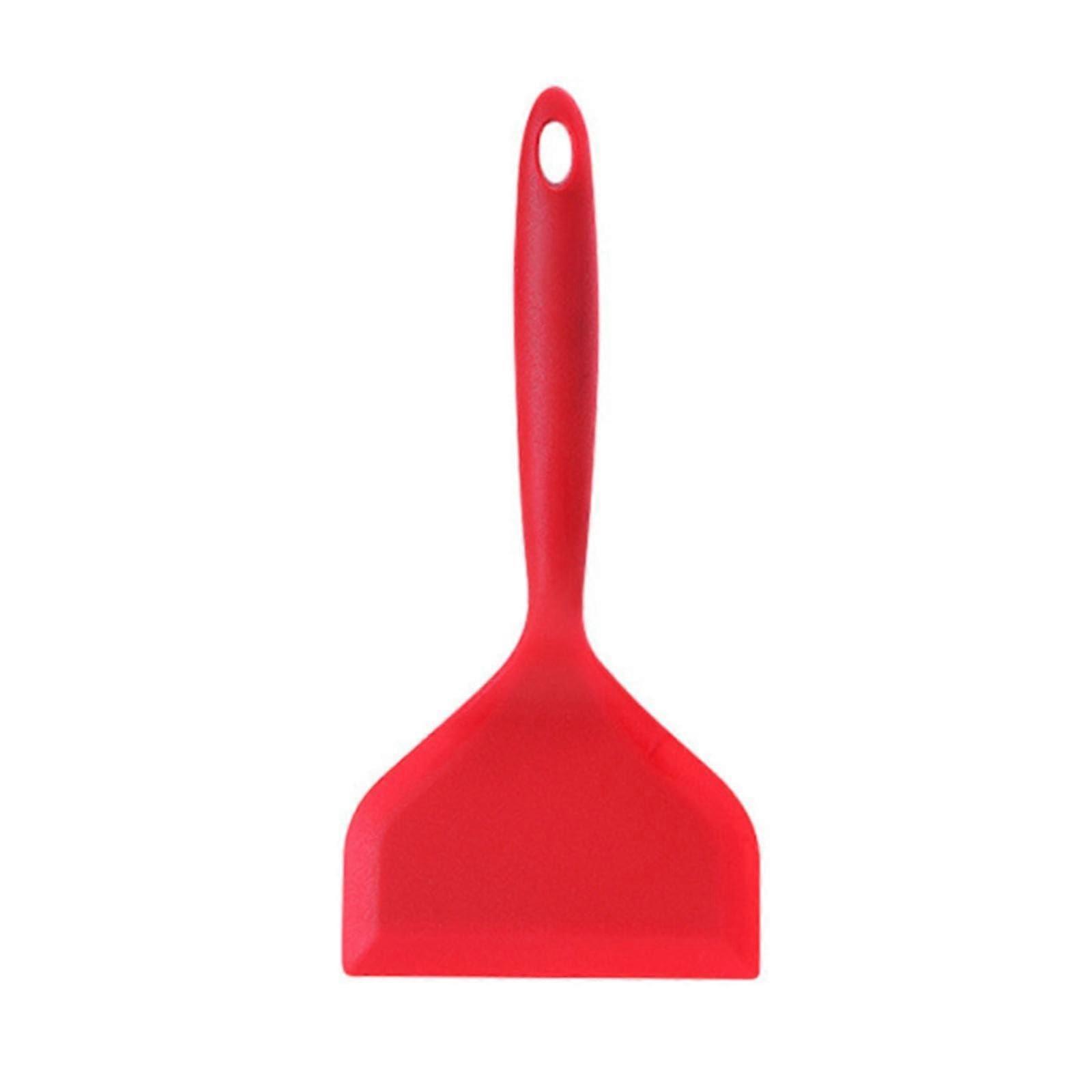 Silicone Pancake Spatula 2 Litre Heat Resistant NonStick Turner for Omelet Egg Steak Pizza Red