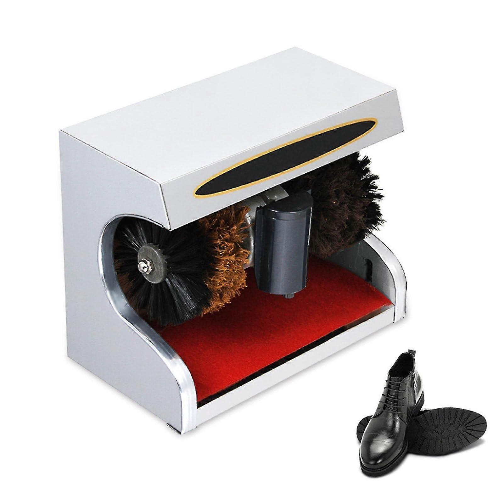 Automatic Shoe Shine Machine with Electric Dual Brushes and Smart Sensor for Home, Office and Hotel Use