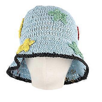 Fisherman Hat Handmade Bucket Hat Cloche Style Surprise Gift for Girlfriend for Vacations French Style  Sky Blue