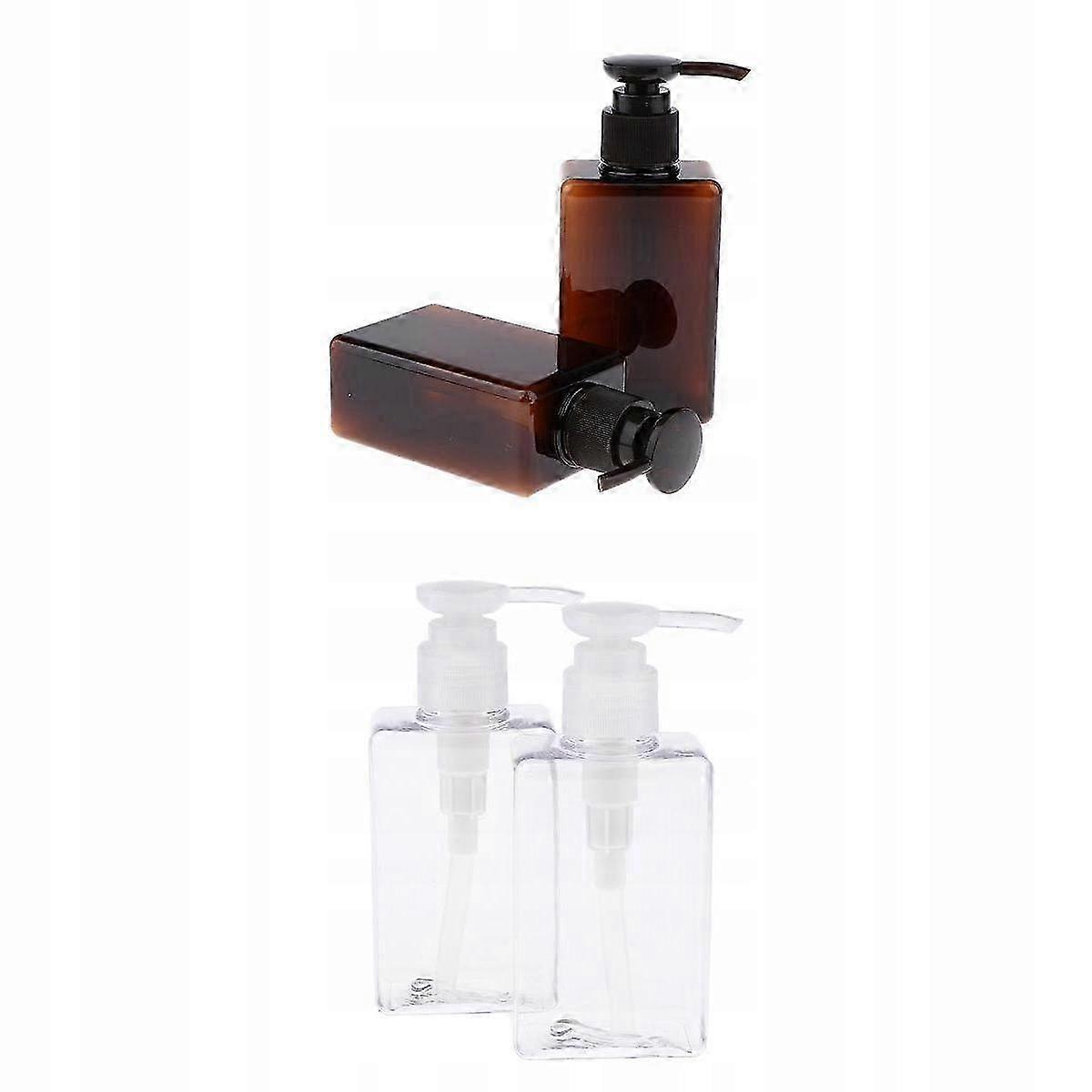 4x 150ml Empty Pet Bottle With Pump For