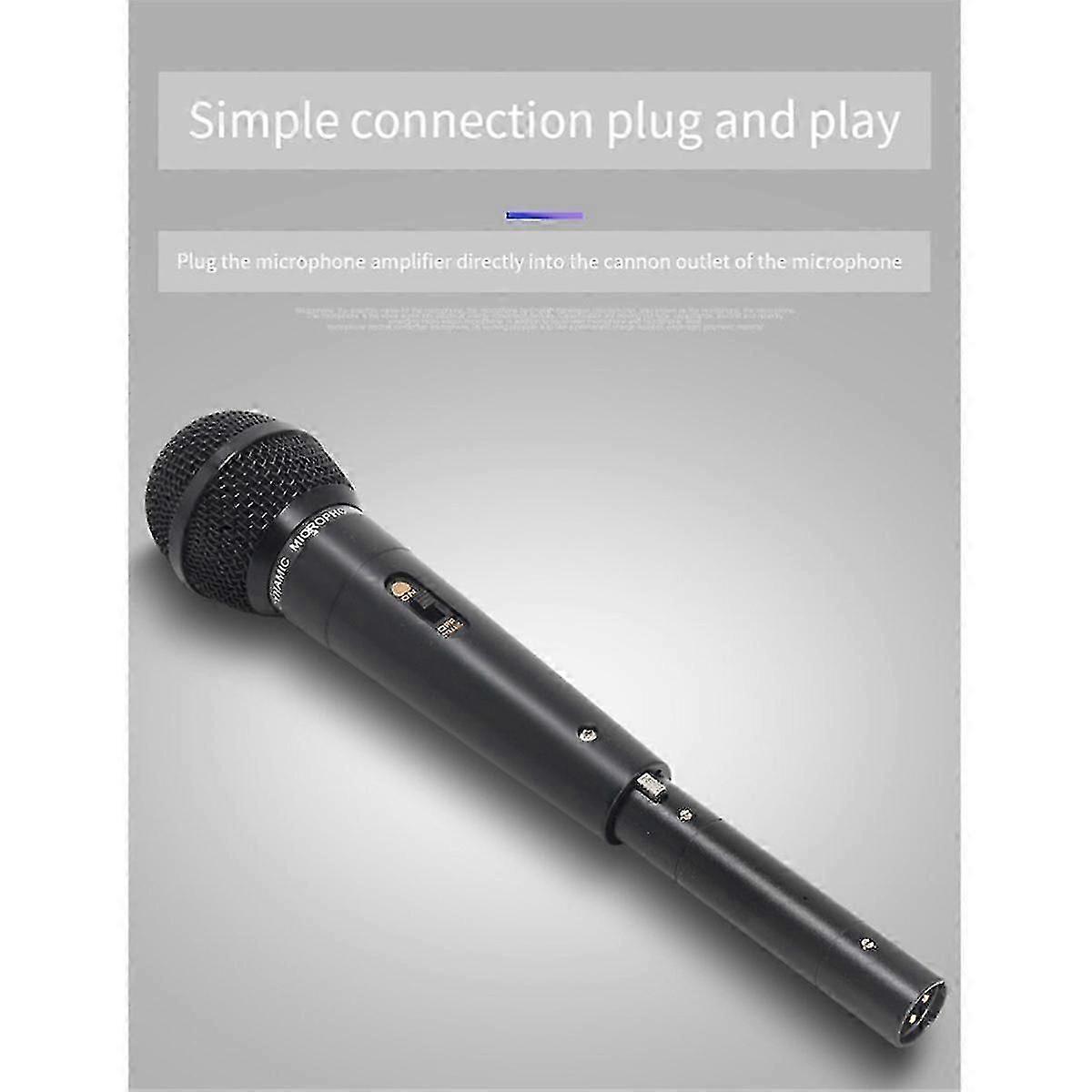 Dynamic Microphone Preamp Portable Microphone Preamp Noise Reduction Gain Microphone Preamp for Con jn