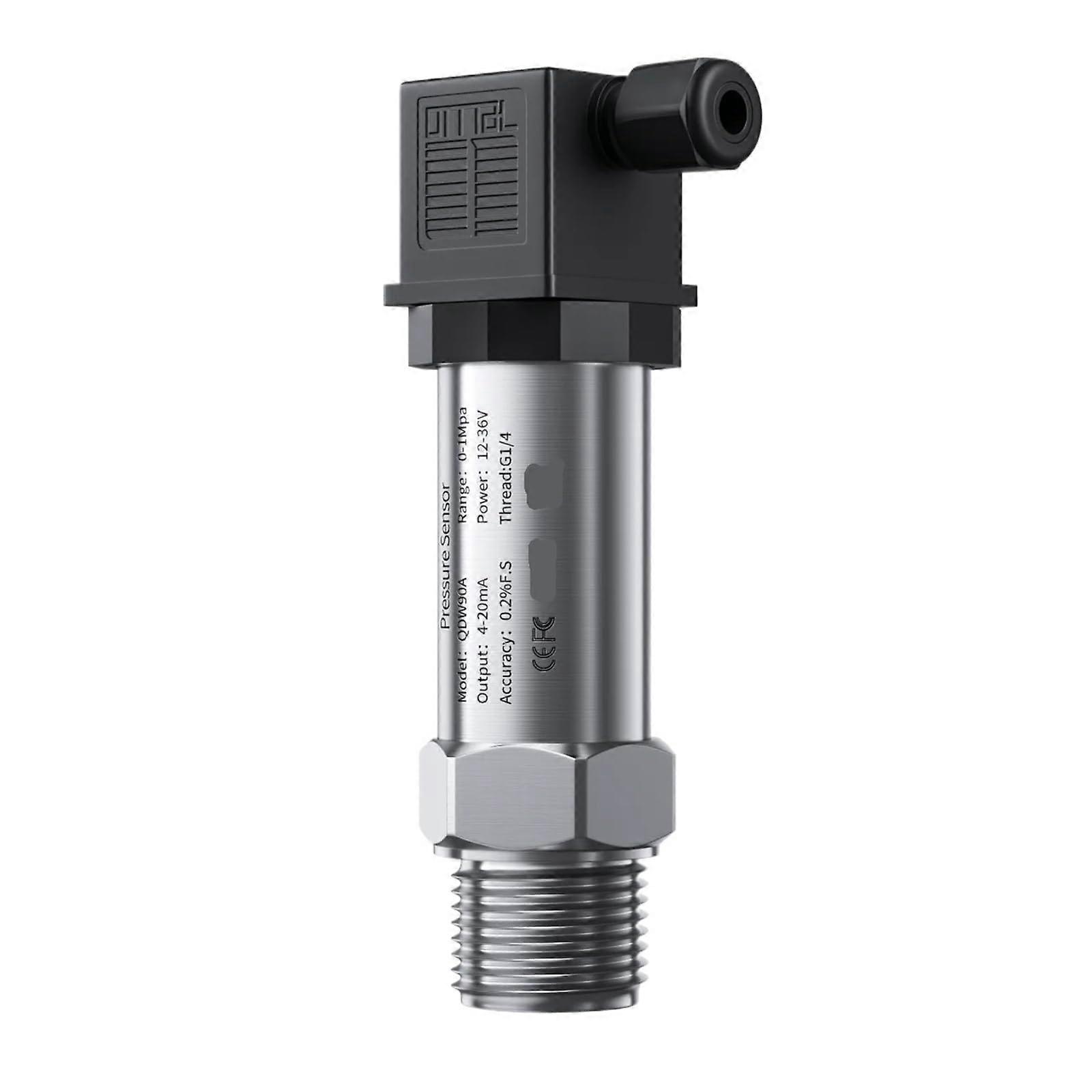 Pressure Transmitter Sensor 0600bar 420mA G1/4 NPT1/2 Thread for Water Oil Gas