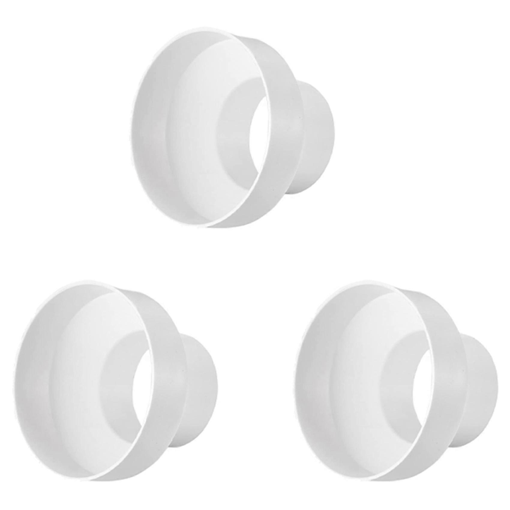 3X Ventilation Pipe Reducer Adapter Pipe Air Duct Adapter Pipe Connector for Inline Ventilation System(150-100mm)