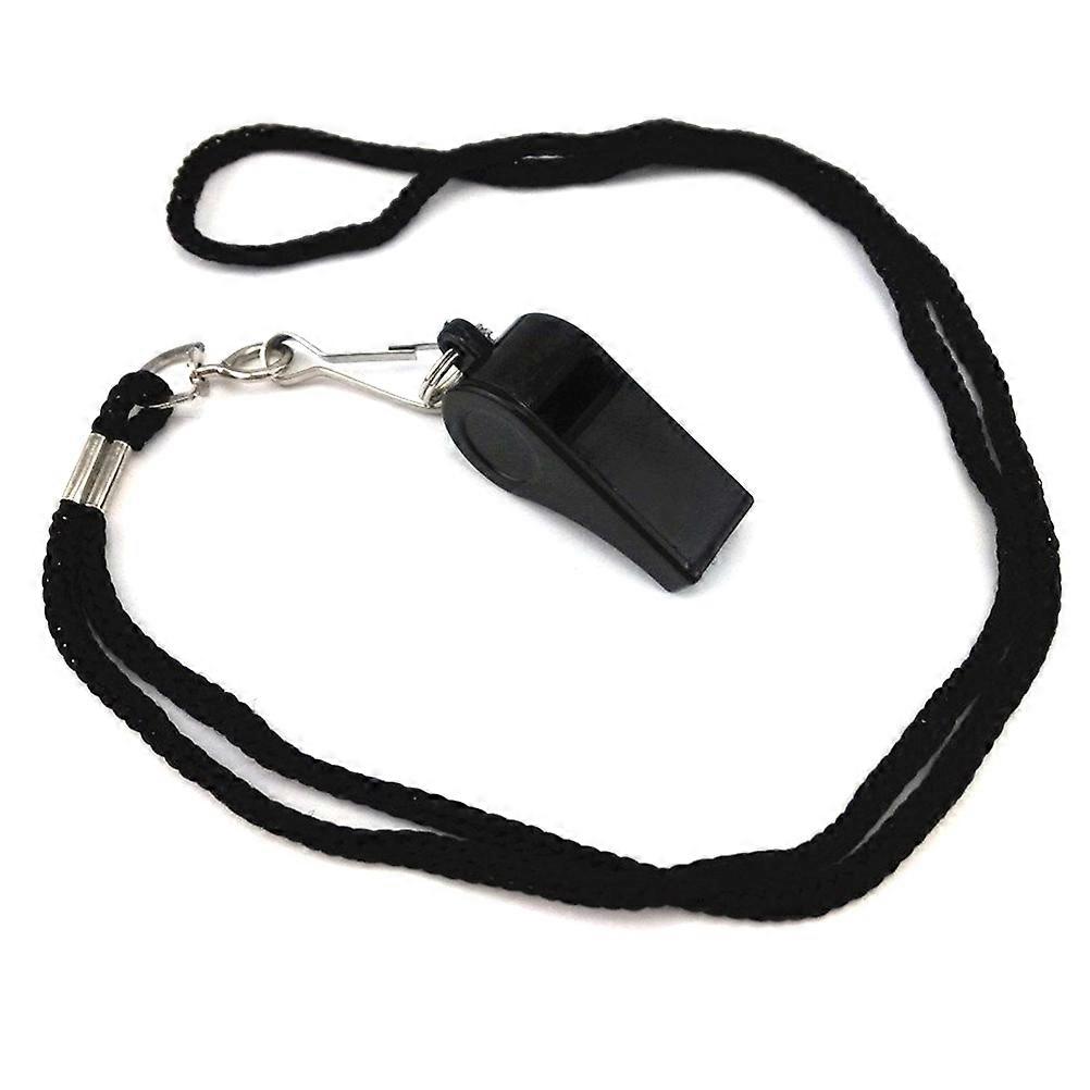 Referee Plastic Whistle Whistle for Training Use 6Pcs Pack Black