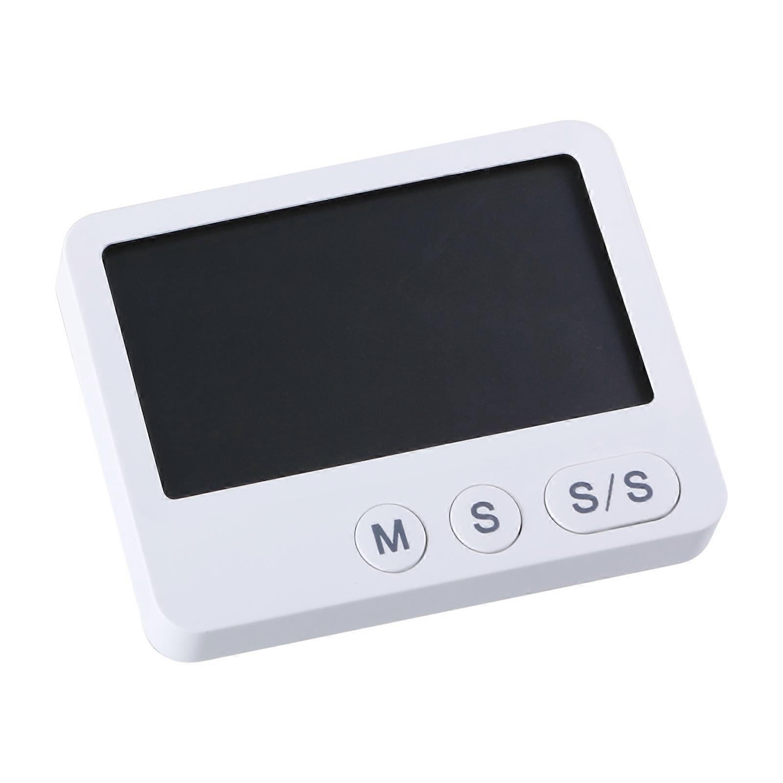 Simple Cooking Timer Digital Timer Large Screen Timer Magnetic Timer Kitchen Cooking Timer for Baking Individual  White