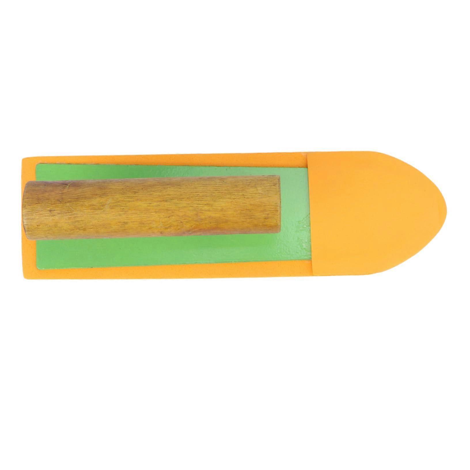Plaster Trowel with Ergonomic Wooden Handle and NonStick Pad for Wall, Tile and Drywall