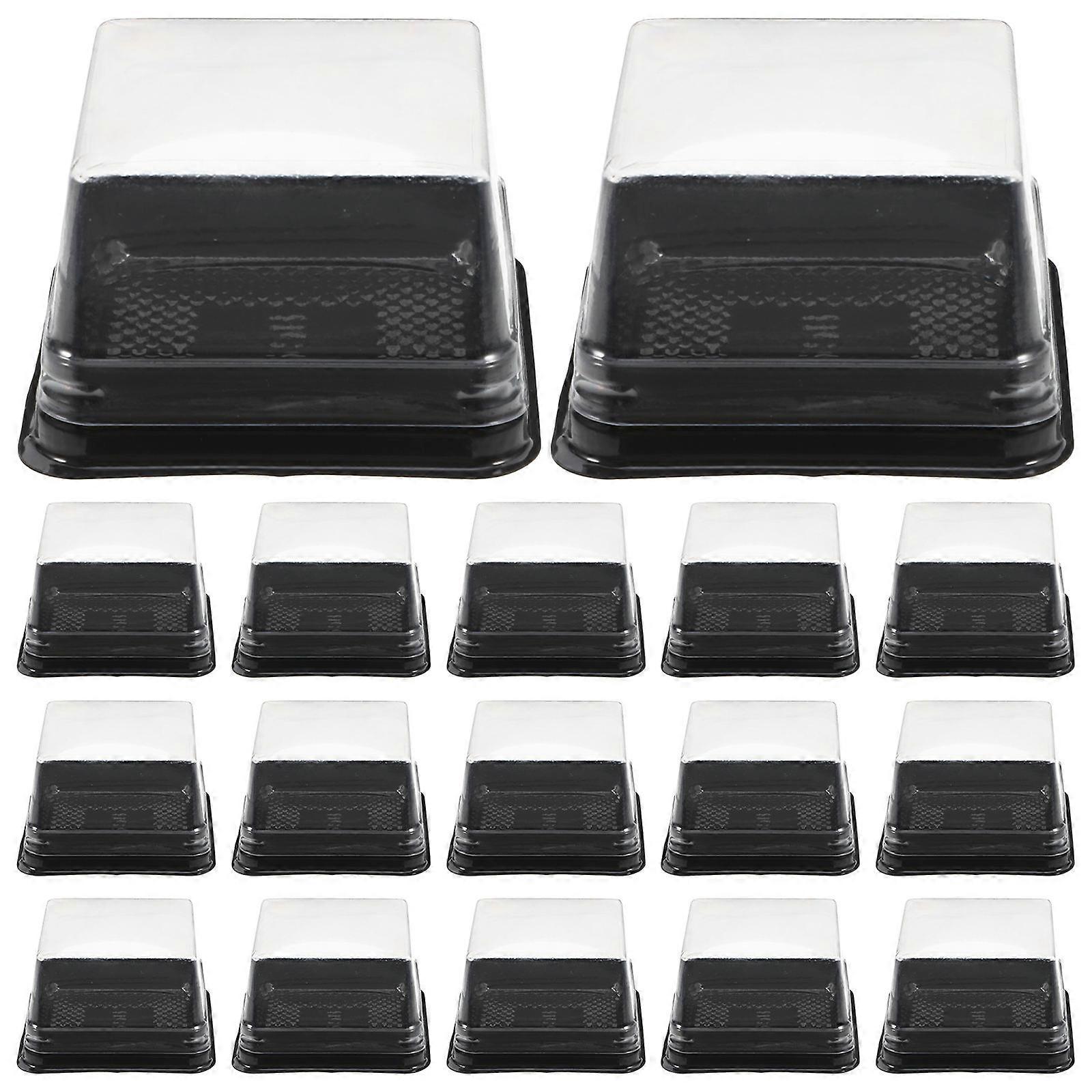 Moon Cake Box Plastic -Yolk Puff Holder for Storage 5Sets