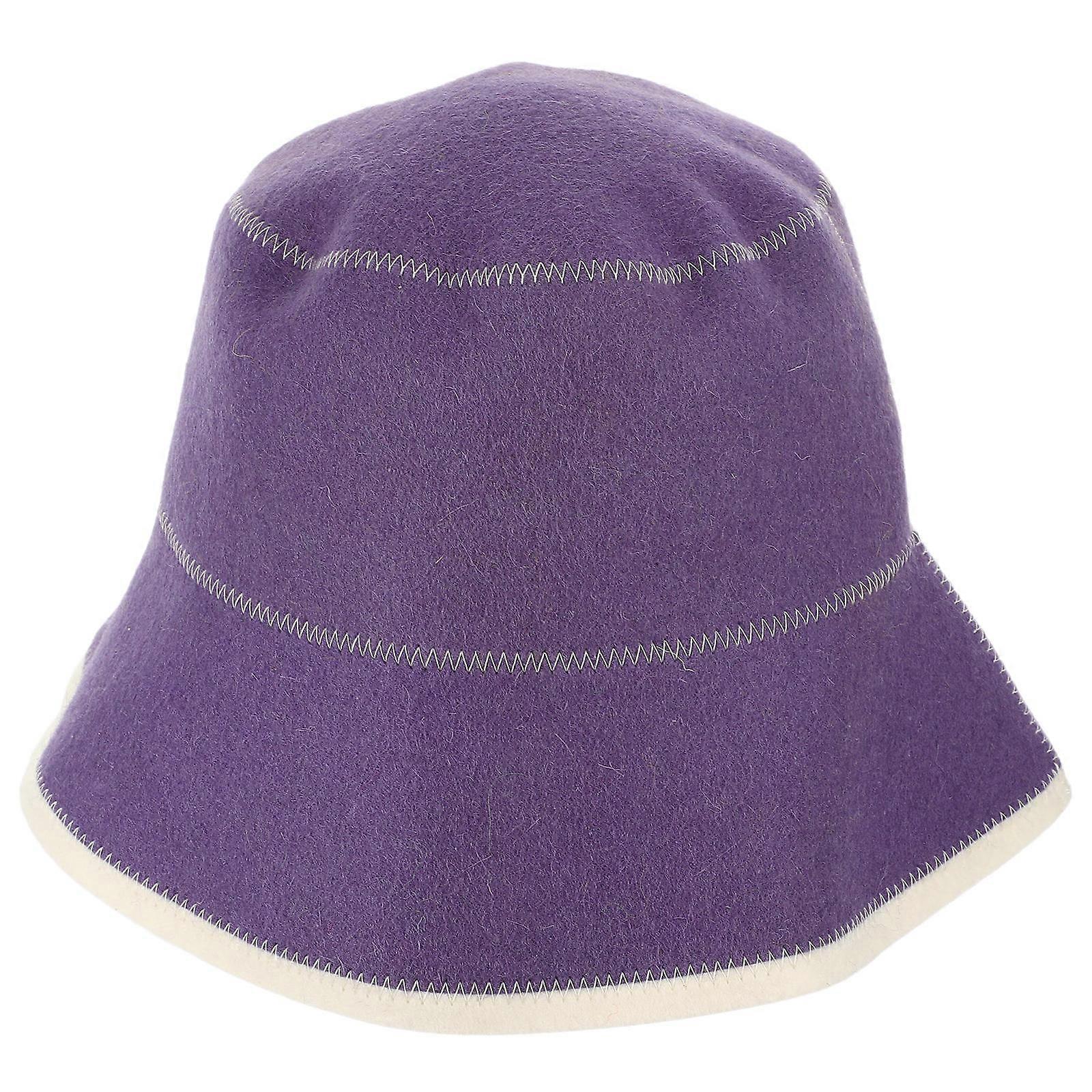 Wool Sauna Hat Bath Hat Protecting Head Reusable for Home Use