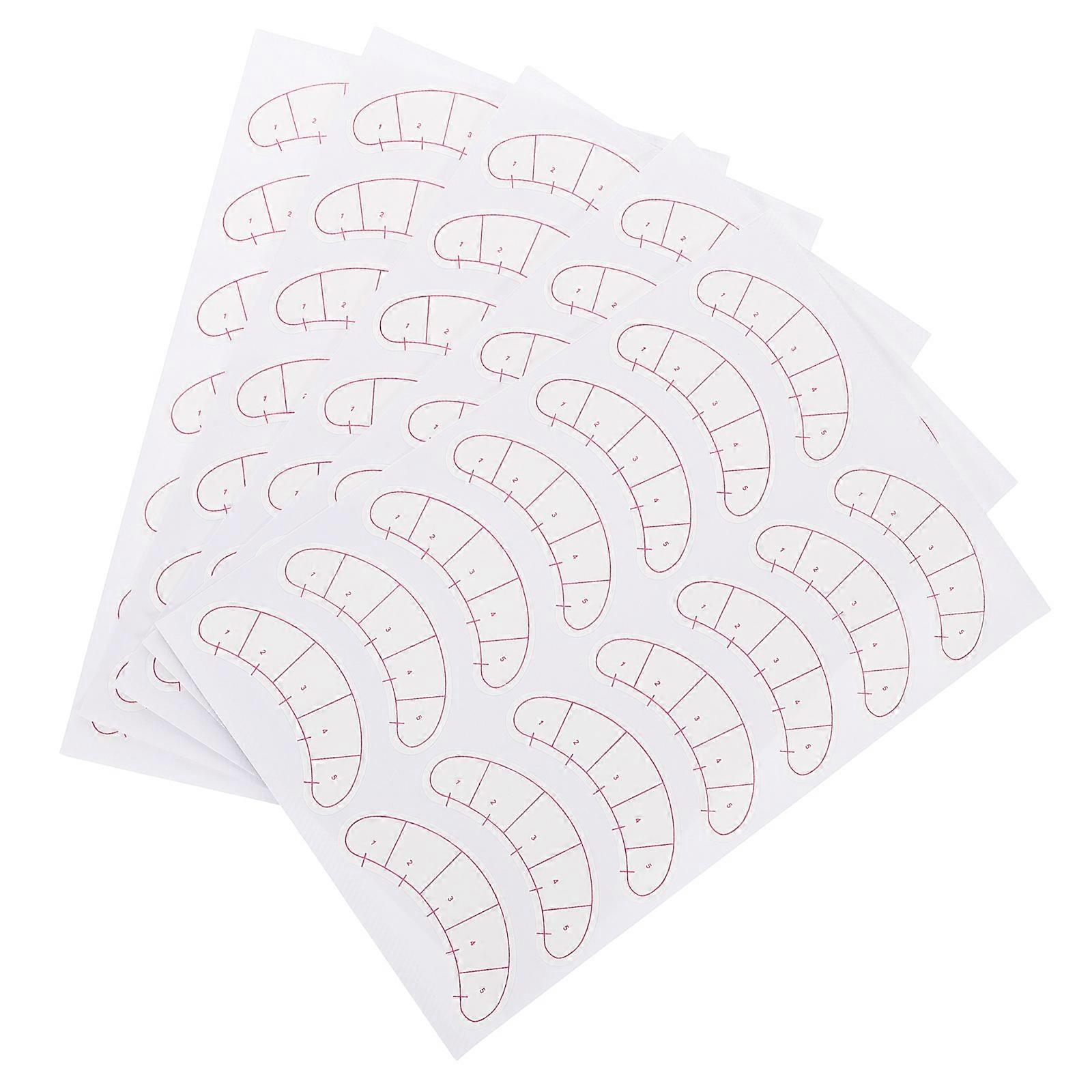 Raindrops 10 Sheets Eyelash Extension Beauty Paper Patches for Eye Lashes Sticker False Eyelash Mapping Pads