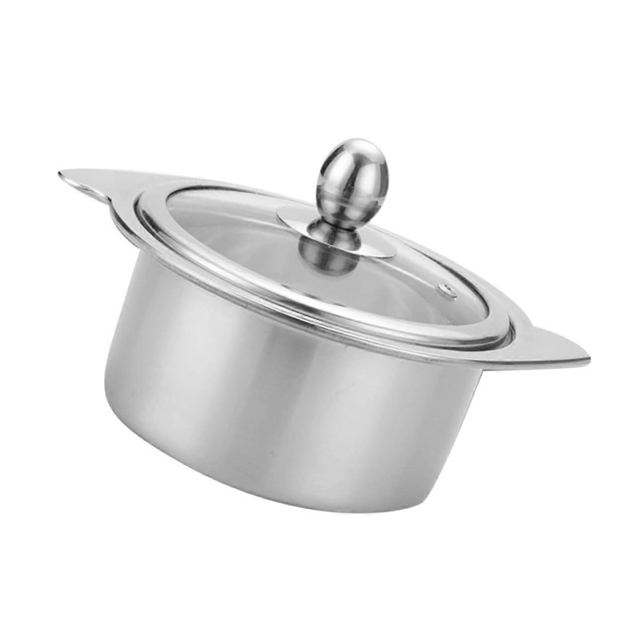 Stainless Steel Hot Pot with Lid, FoodGrade Induction Cookware for Soups and Stews