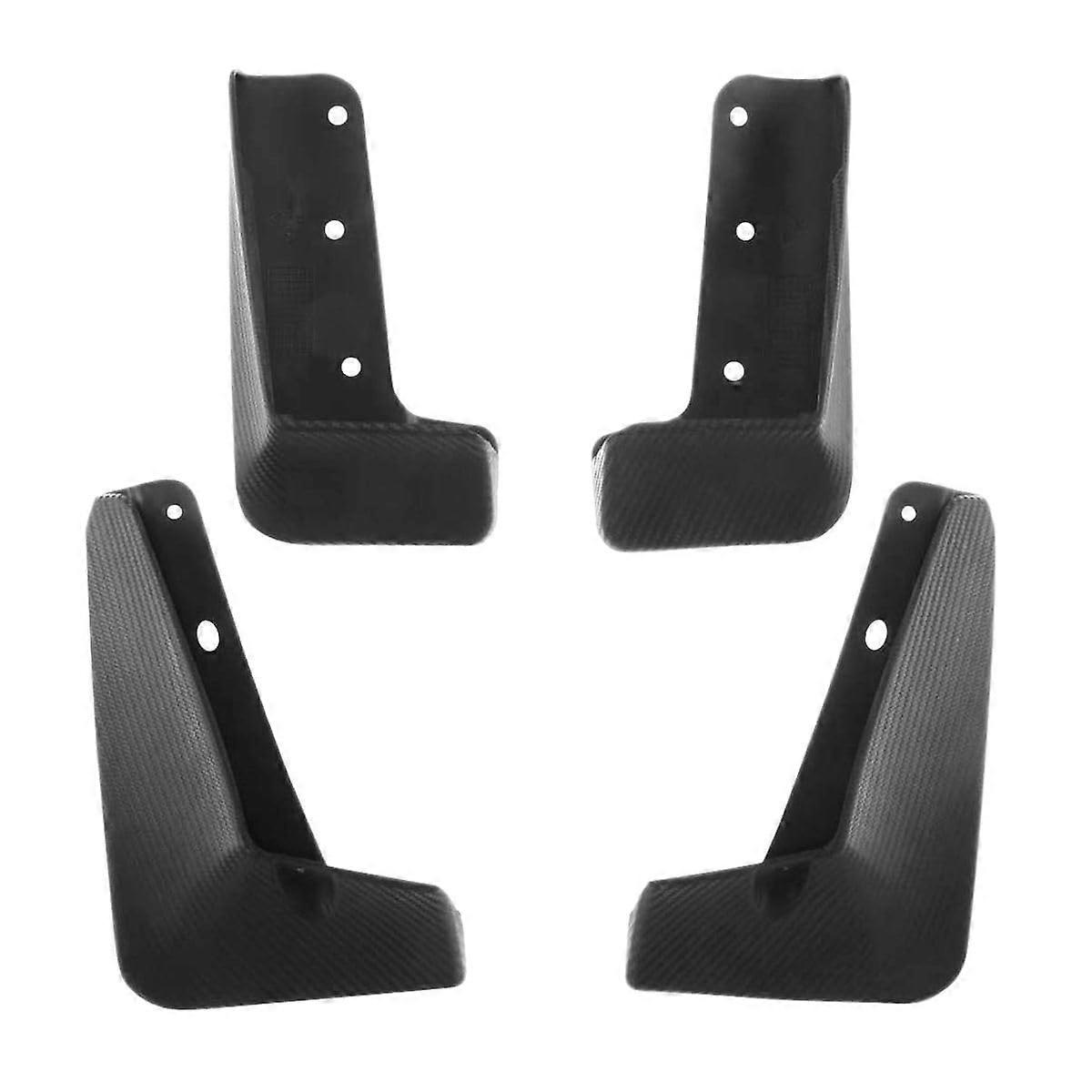 4pcs Car Mud Flaps Splash Guards Front and Rear Set with Full Wheel Coverage and Easy Installation