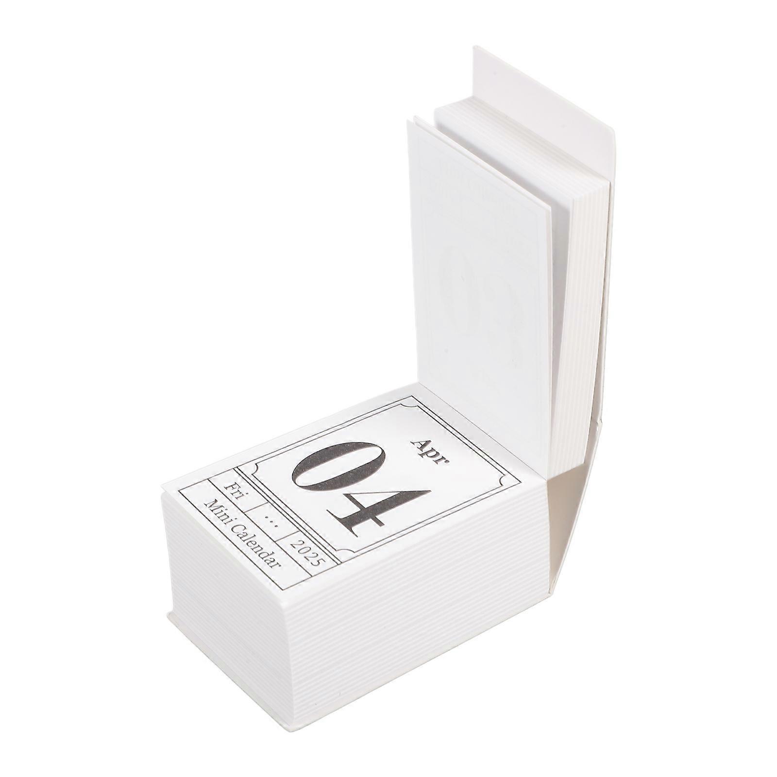 Blue Mini Desk Calendar Paper Tearable Calendar for Countdown Use 2Pcs