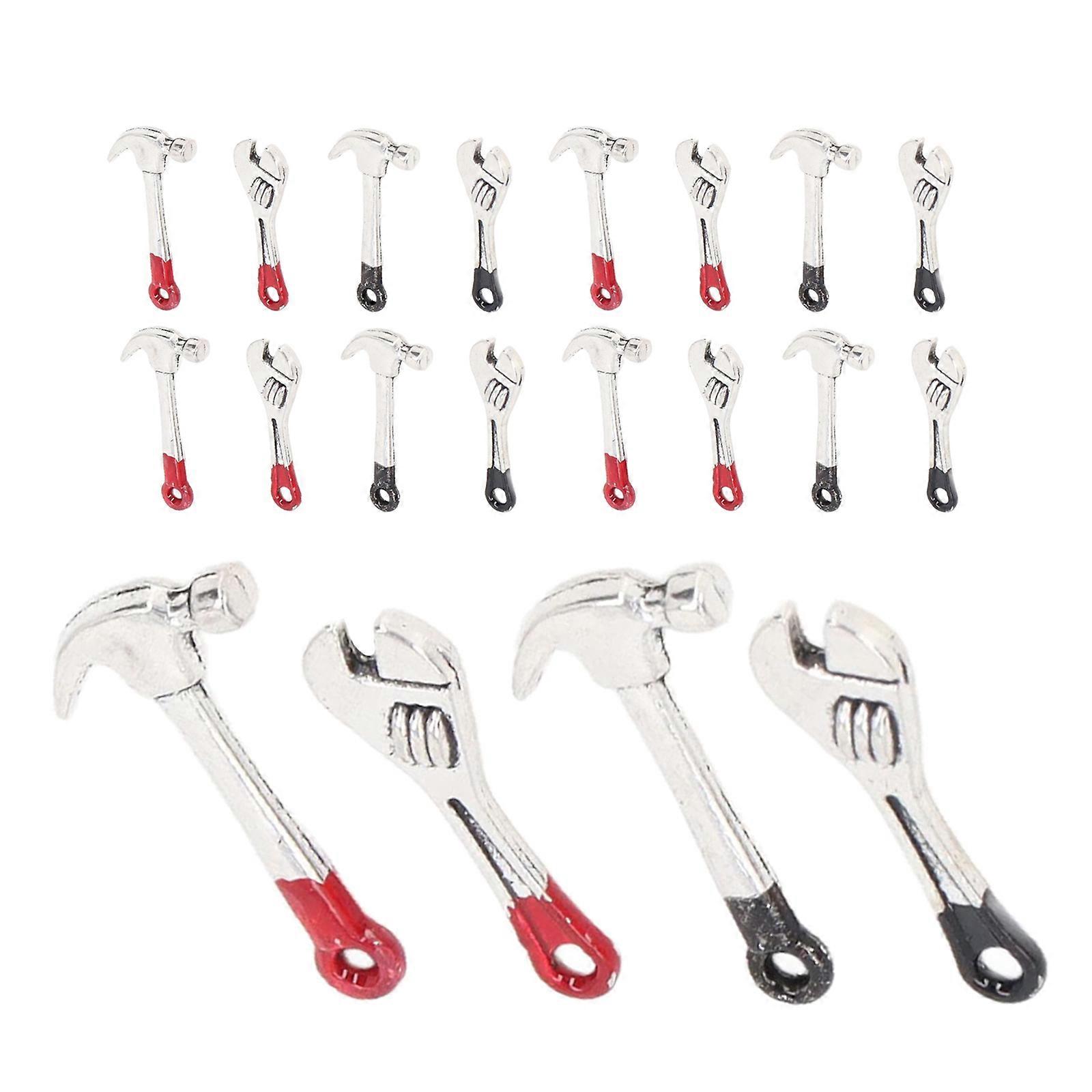 Dollhouse Maintenance Tools Mini Wrench and Hammer Kit 5Sets