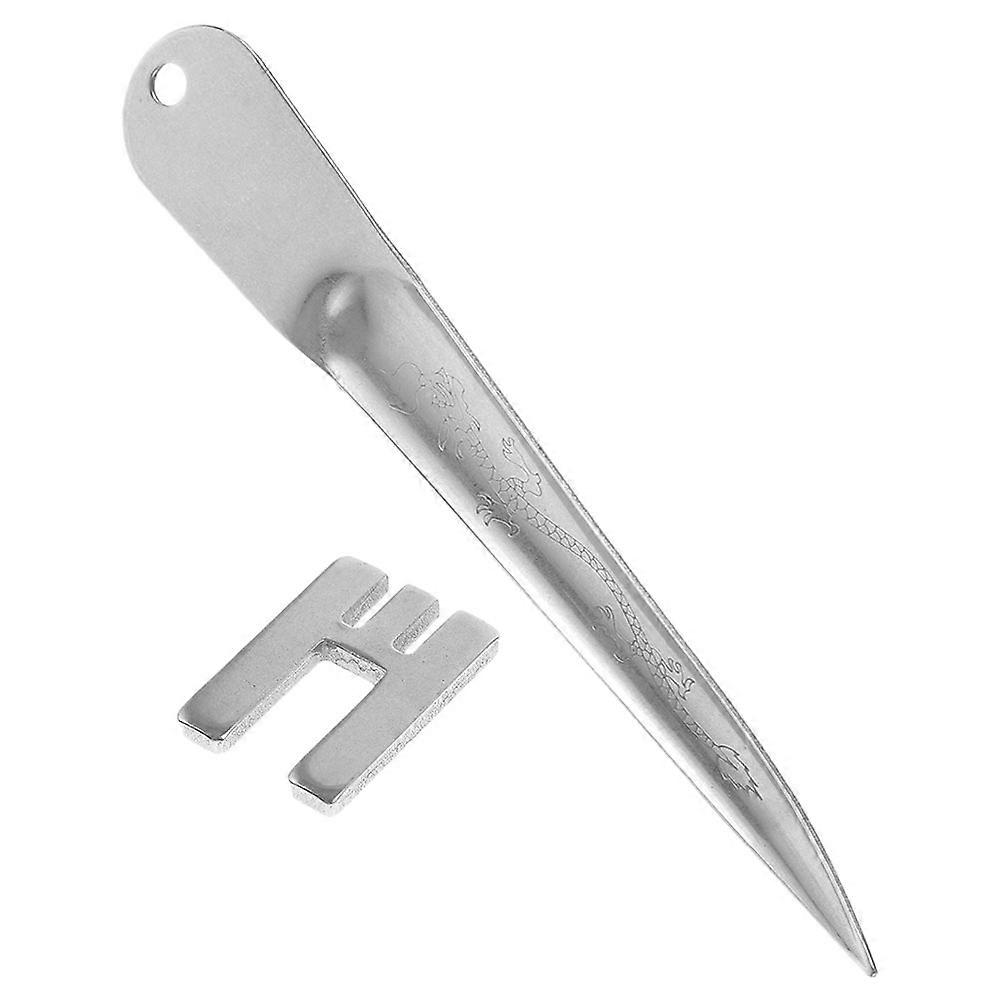 Wicker Repair Kit Basket Weaving Tool for Hand Weaving 4Sets Silver