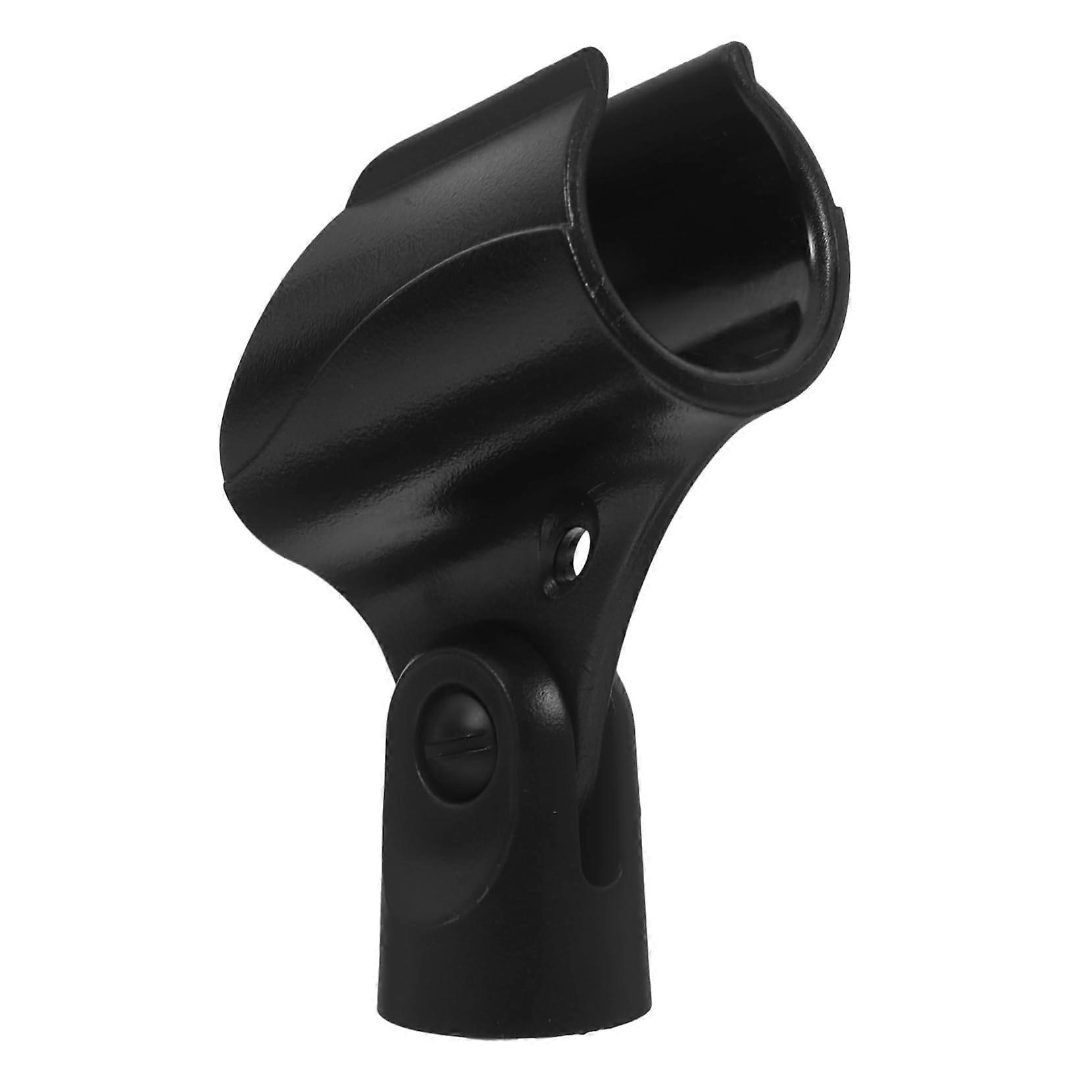 Durable Mic Clip for Universal Compatibility, Adjustable Clip Holder for Standard Microphone Stands, Black