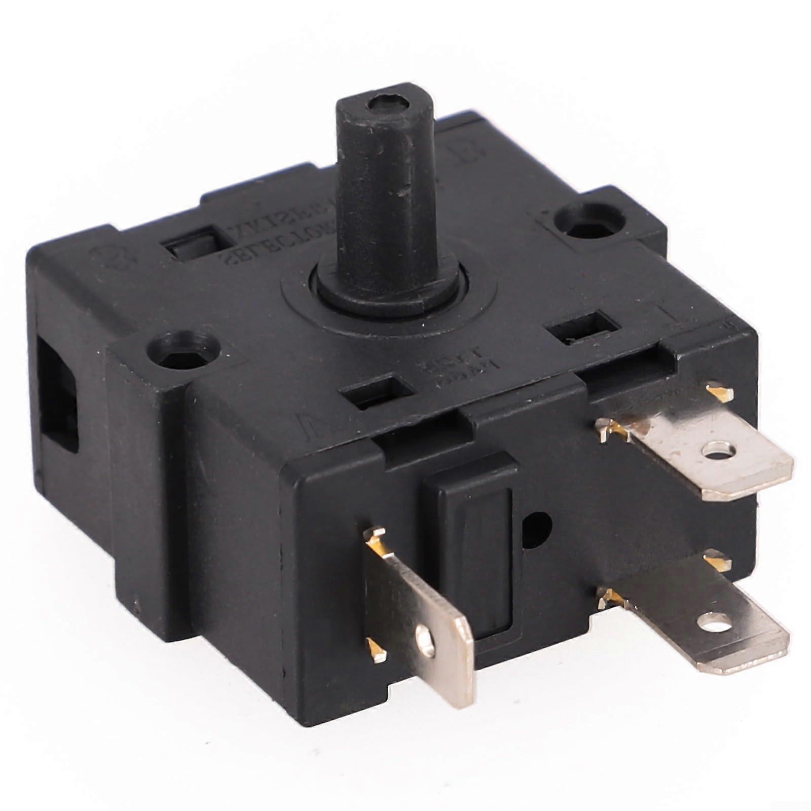 Electric Heater Switch AC250V 16A 3Pin Rotary Selector for Efficient Temperature Control