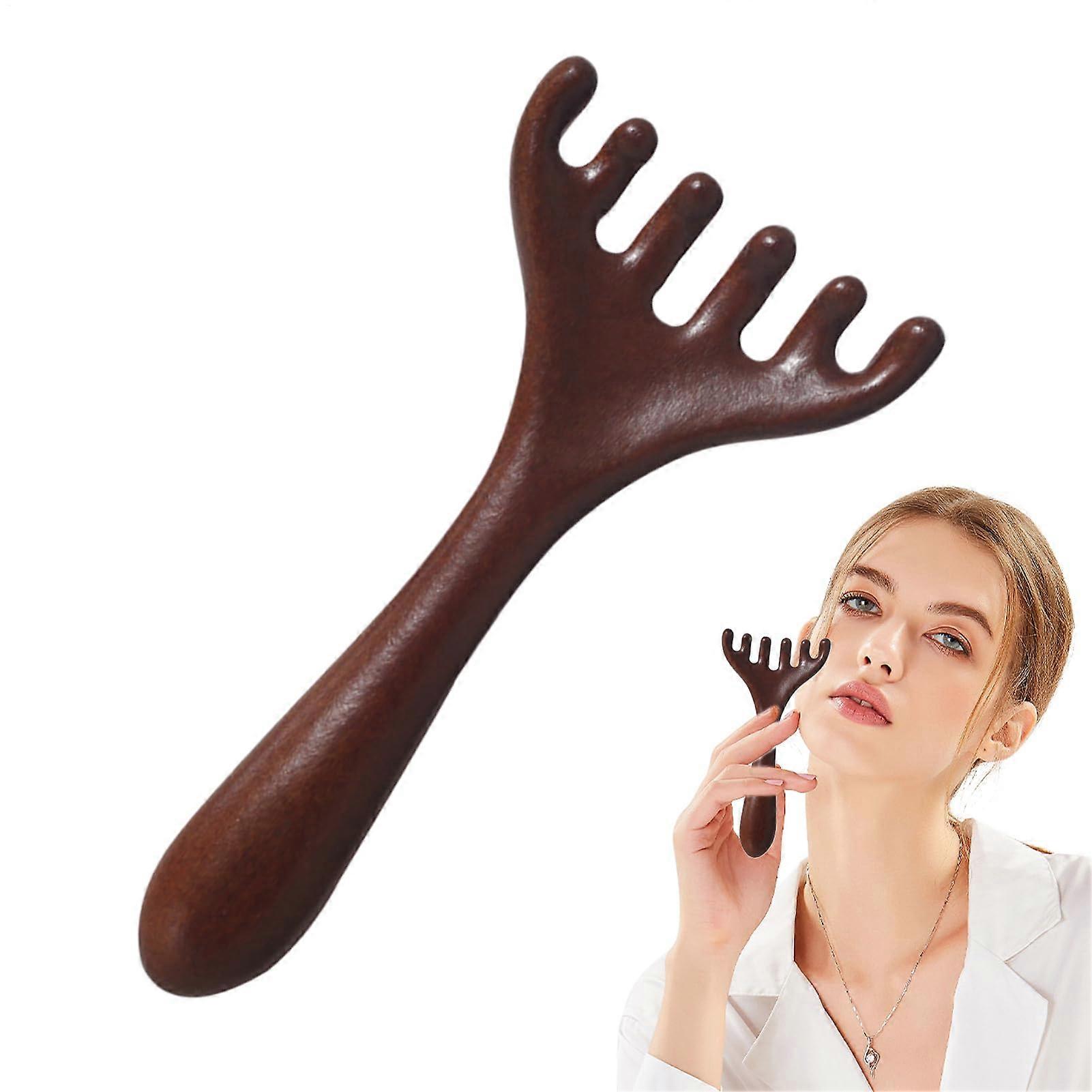 Scalp Massage Comb with 6Claw Design and NonSlip Grip for Relaxation and Travel Use