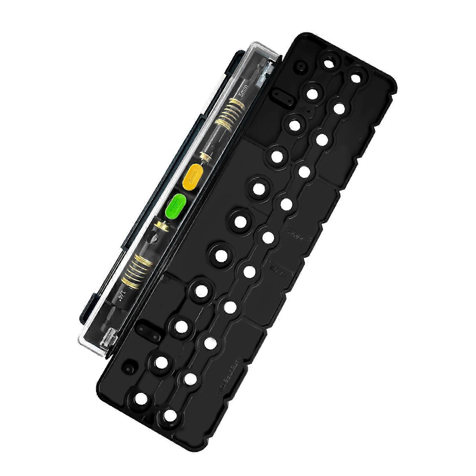 Cabinet Hardware Jig with 1/4' and 5mm Shelf Pin Template, Precision 32mm Spacing Drilling Tool