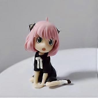 Anime Spy Q Version Sitting Anya Figurine Model Desktop Car Chassis Ornament Statue