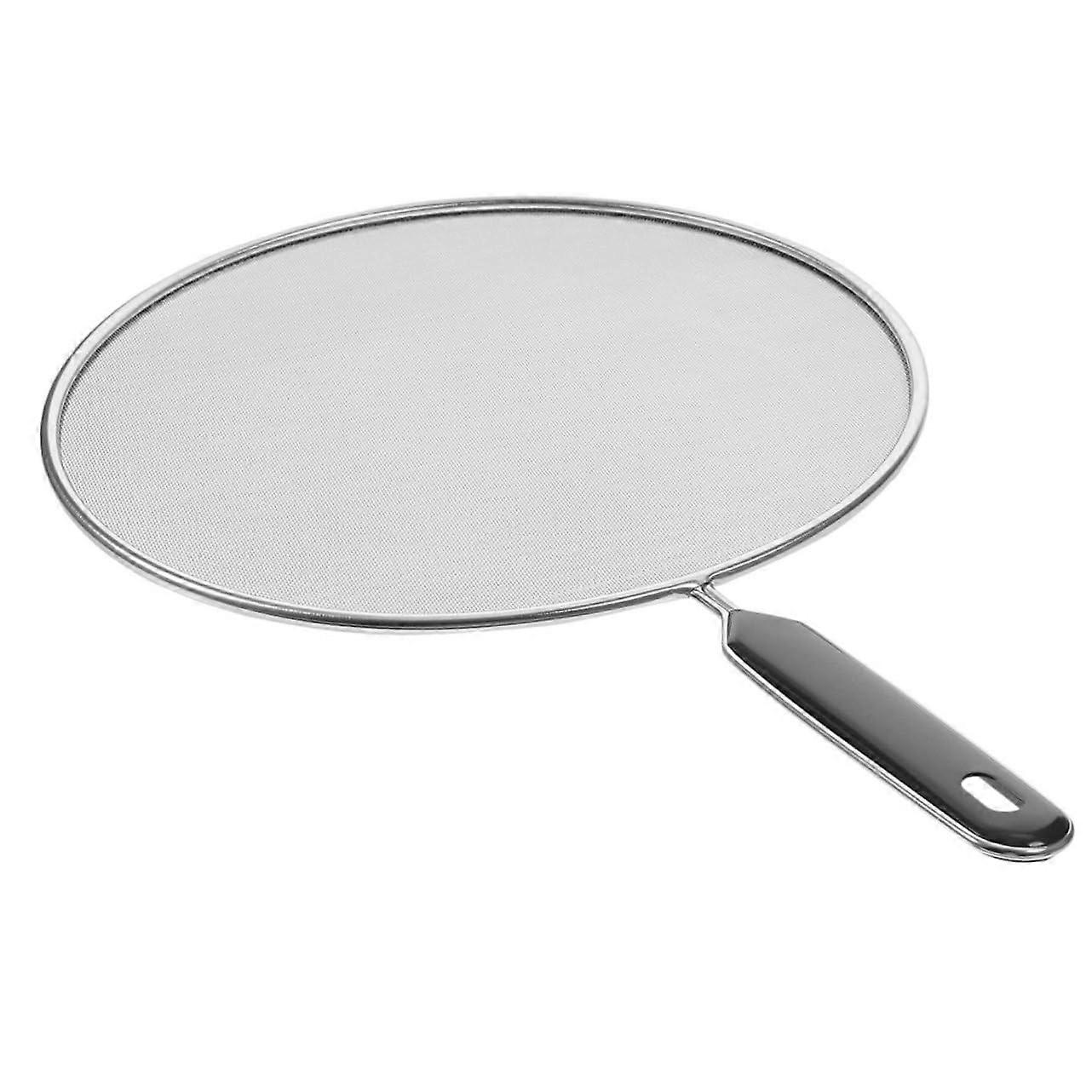 Splatter Screen Stainless Steel Silicone Grease Guard for Frying Pan and Pots with Easy Clean Mesh