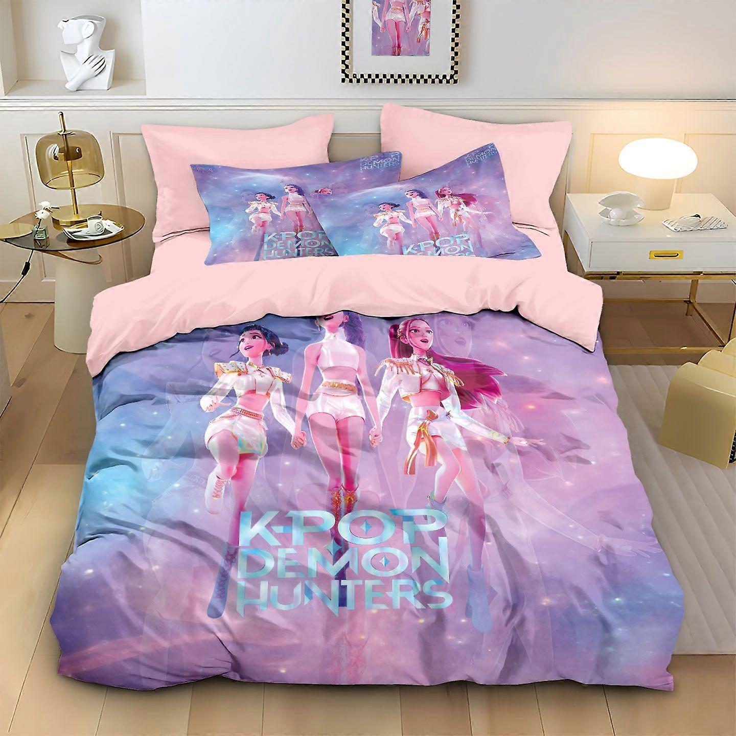 Devil Hunter Girl 3-Piece Bedding Set - Soft and Comfortable. This 3-piece