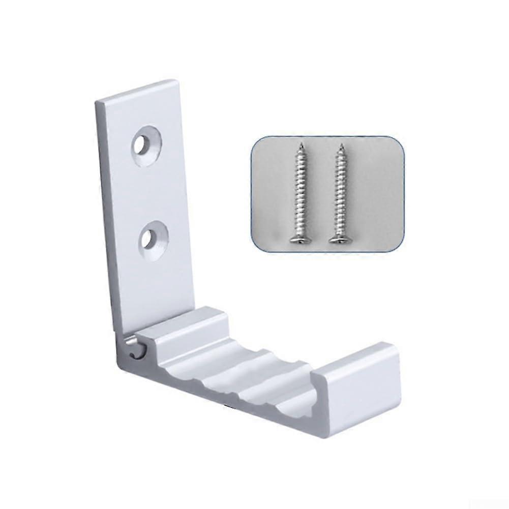 Wall Mounted Aluminum Folding Clothes Hook with AntiSlip Wave Pattern for Space Saving Silver
