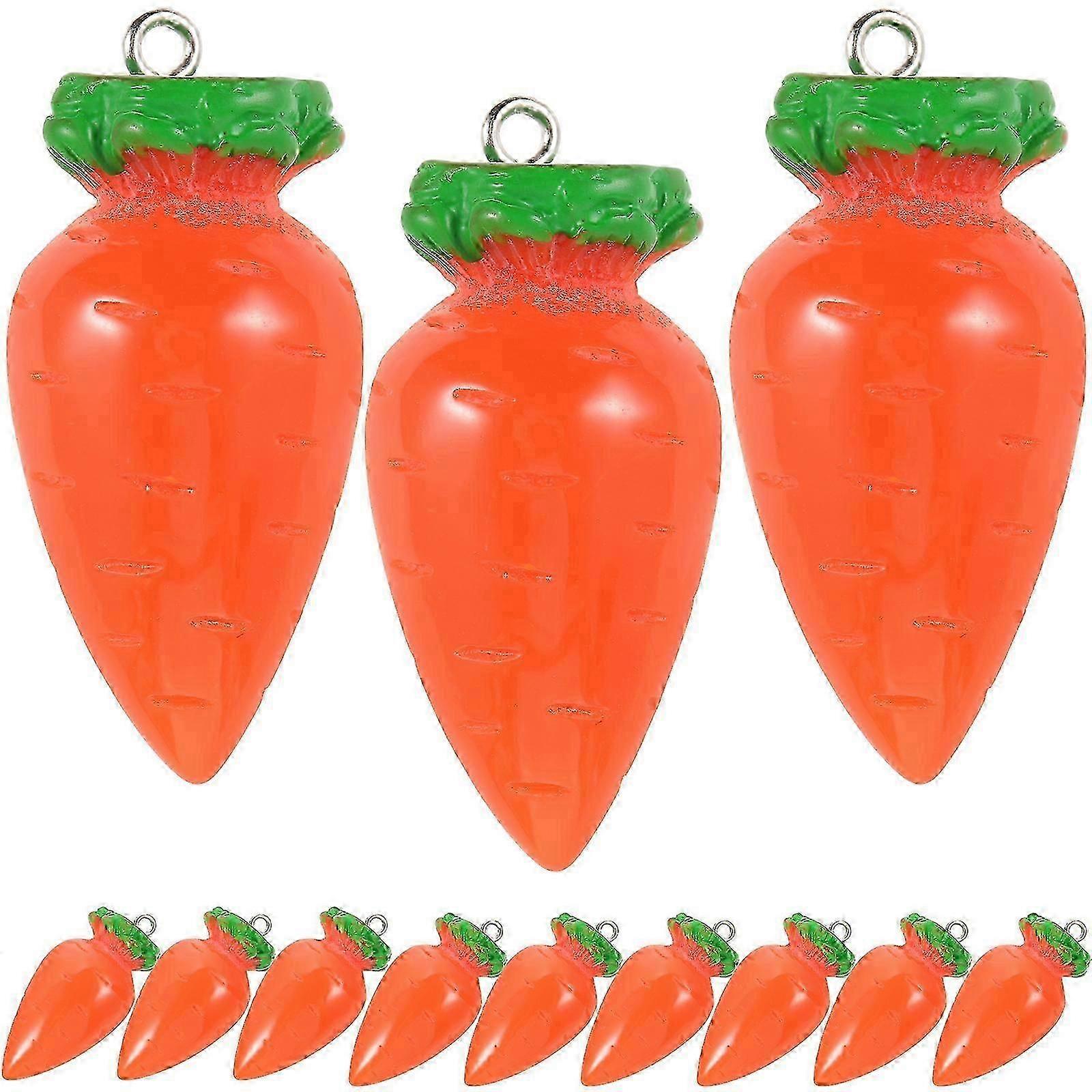 20Pcs Easter Charm Easter Carrots Charms for Jewelry Making Projects DIY Art Crafts