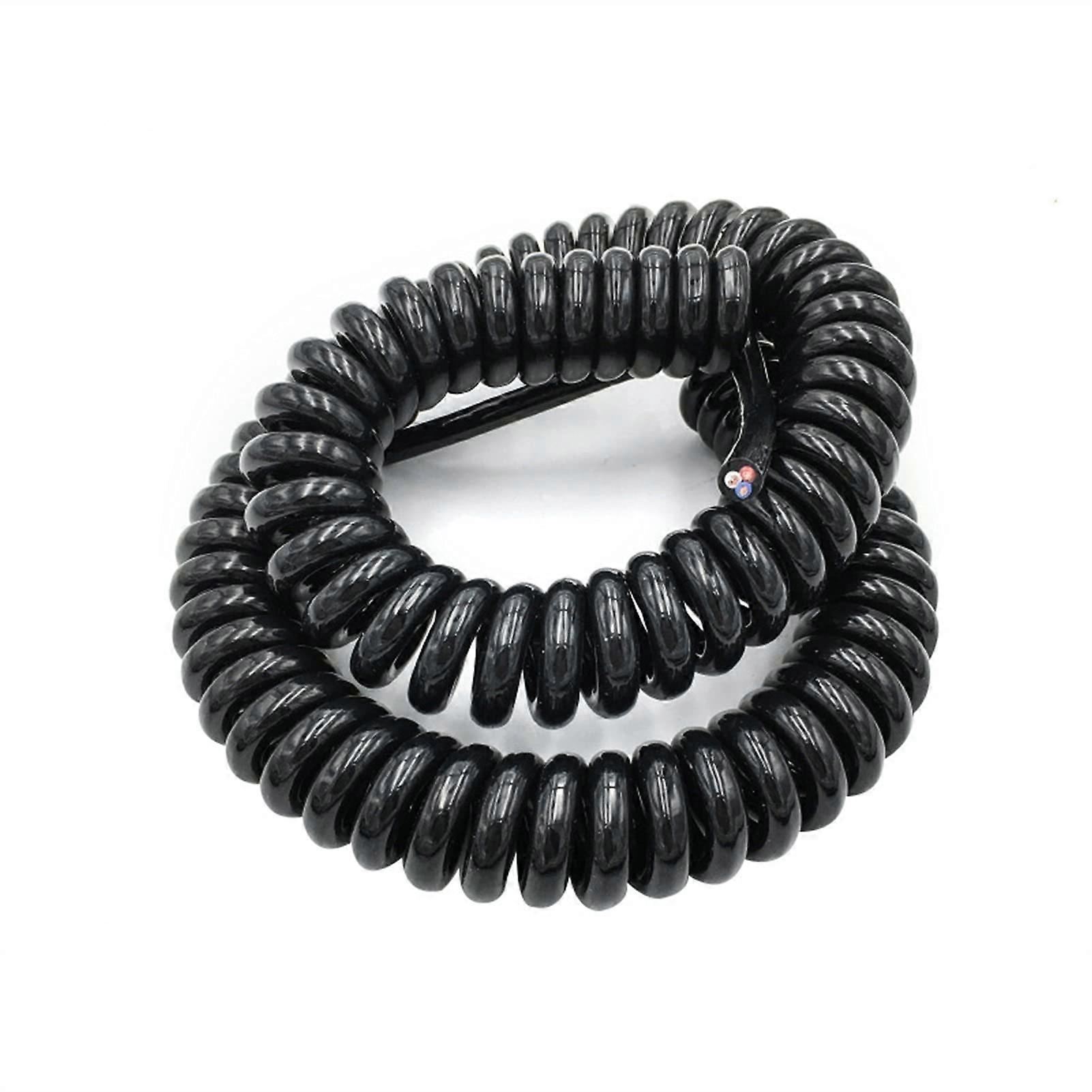 Spiral Power Cable 8 Core 18AWG Flexible Telescopic Coiled Electrical Wire for Tangle Extension