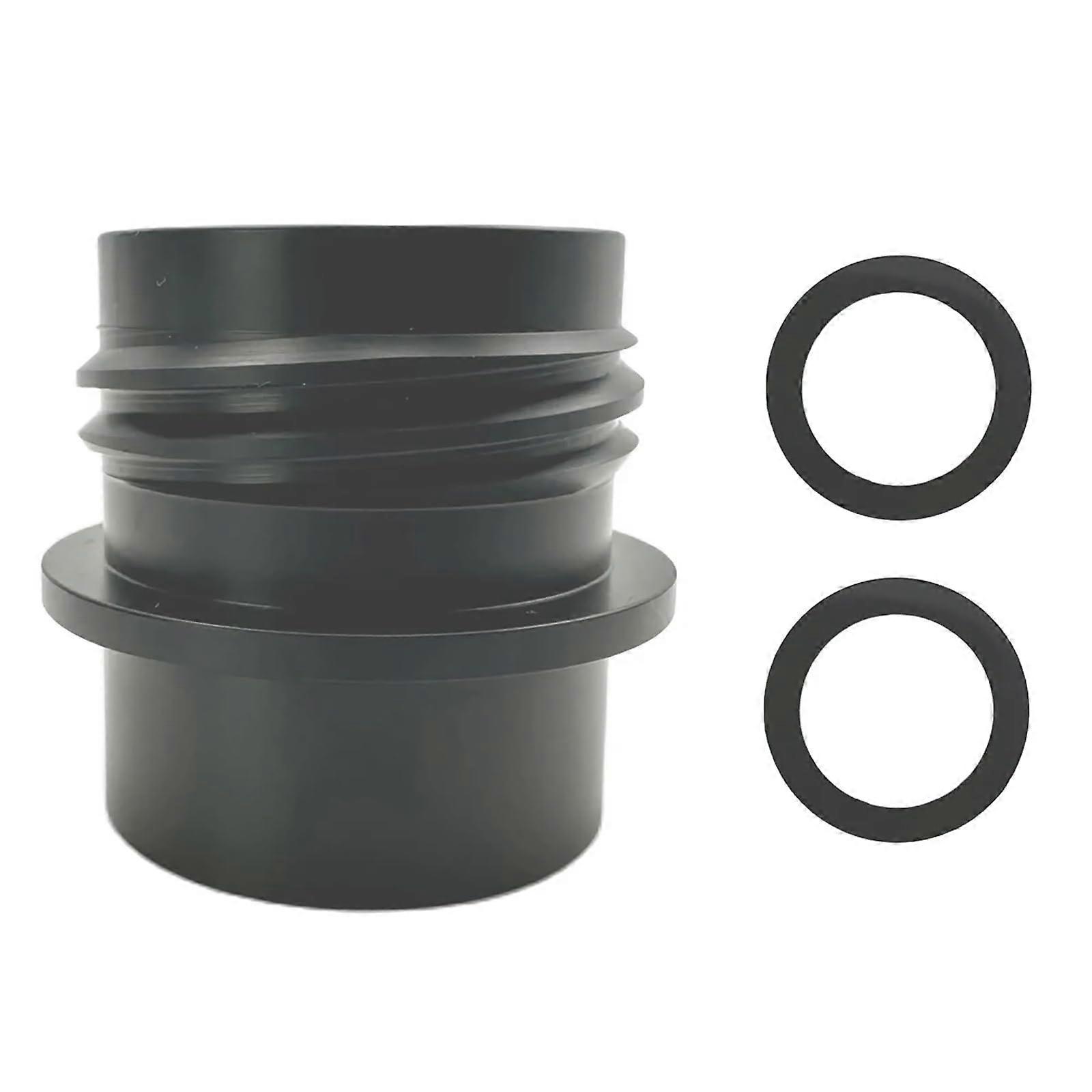 Black 28mm Bottle Adapter Set Fits Multiple Bottle Sizes for Carbonated Beverage Machines