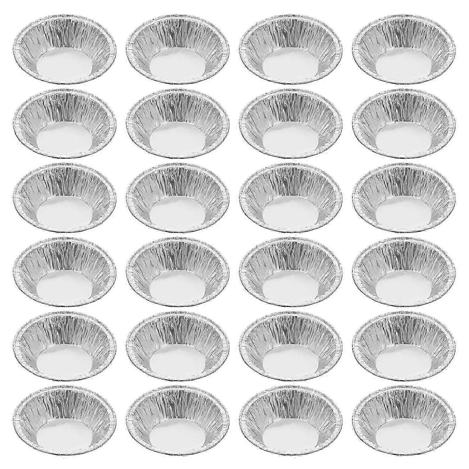 Silver Foil Pie Trays Egg Tart Cups for Baking 400Pcs Set