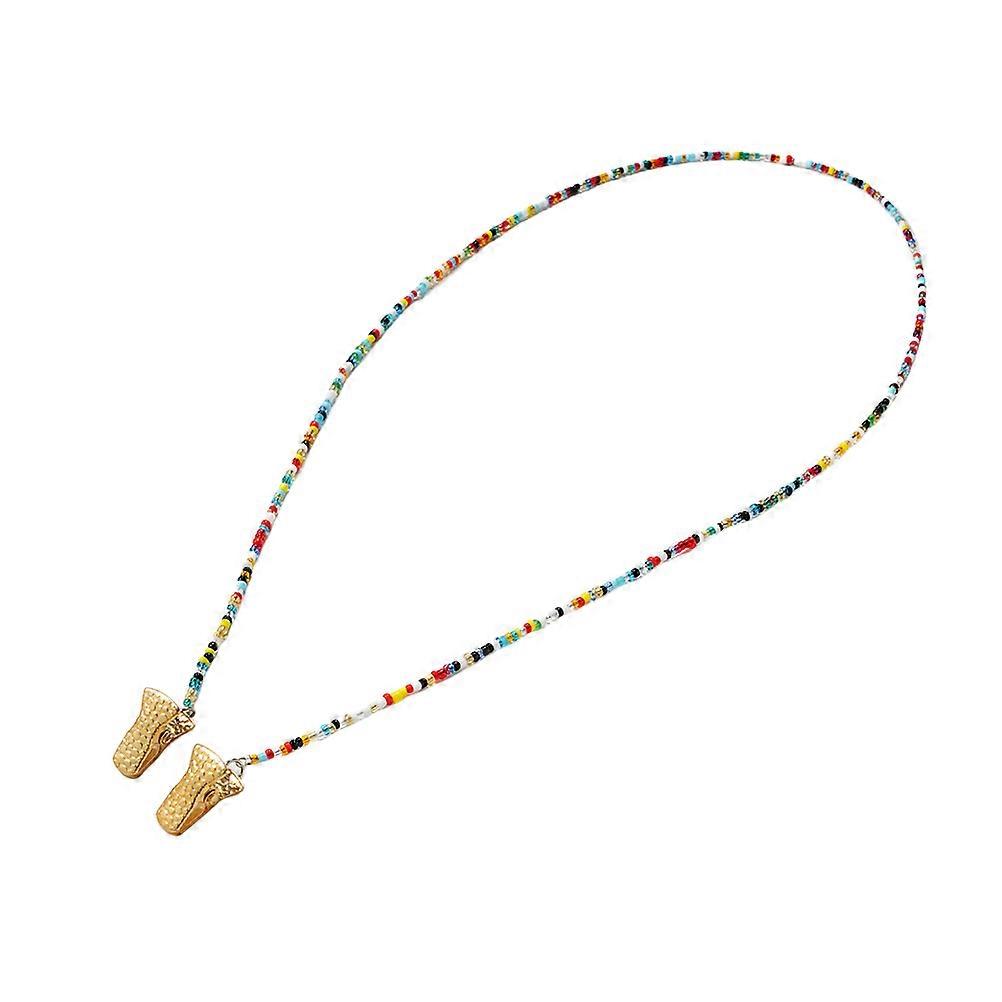 Eyewear Chain Beard Design for Hanging 3Pcs Multicolor Spectacles Holder