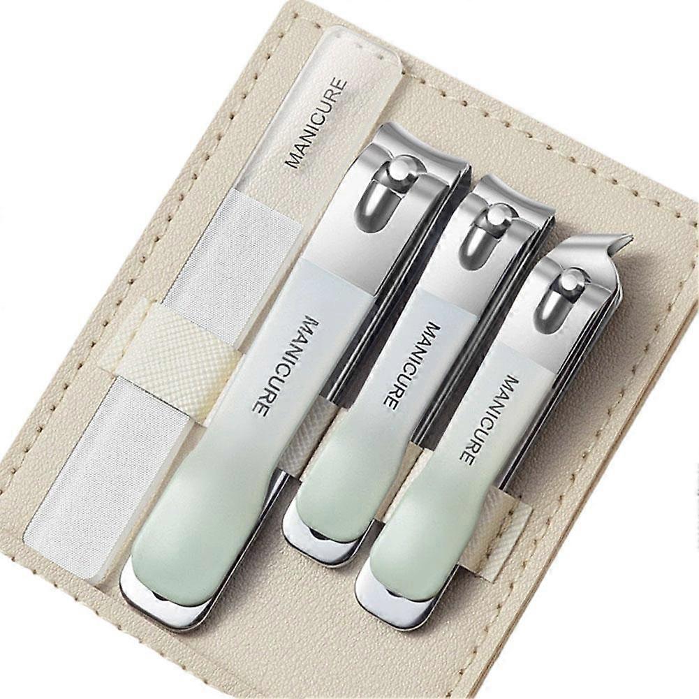 Gradient Stainless Steel Nail Clippers Ergonomic Handle for Precise Easy Trimming