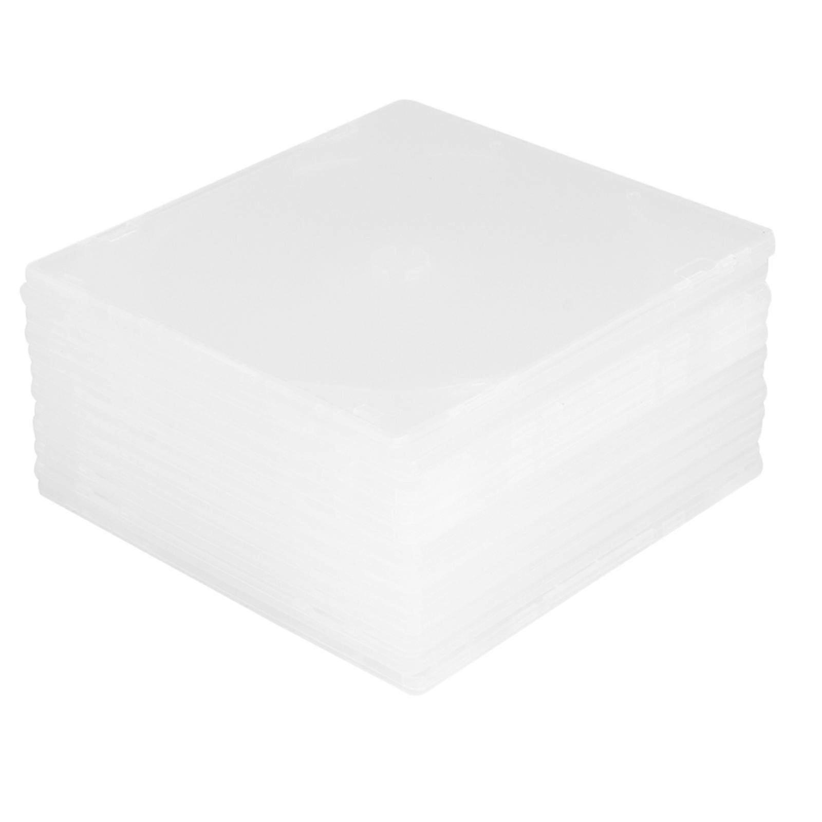 Cd Storage Holder Ultrathin Dvd Case for Storage Use 25Pcs Transparent Box