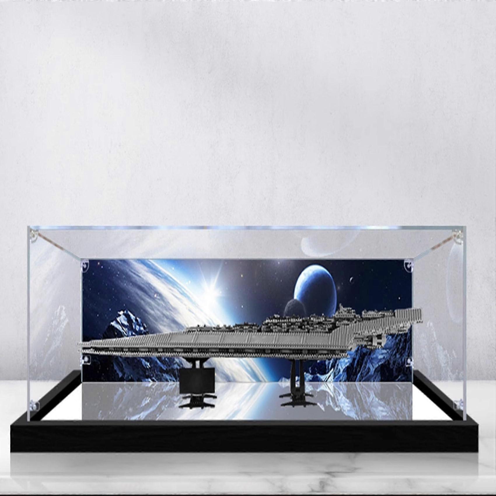 Acrylic Display Case for  Star Destroyer 10221 Model, Dustproof and UV Block 98%, Tool Assembly