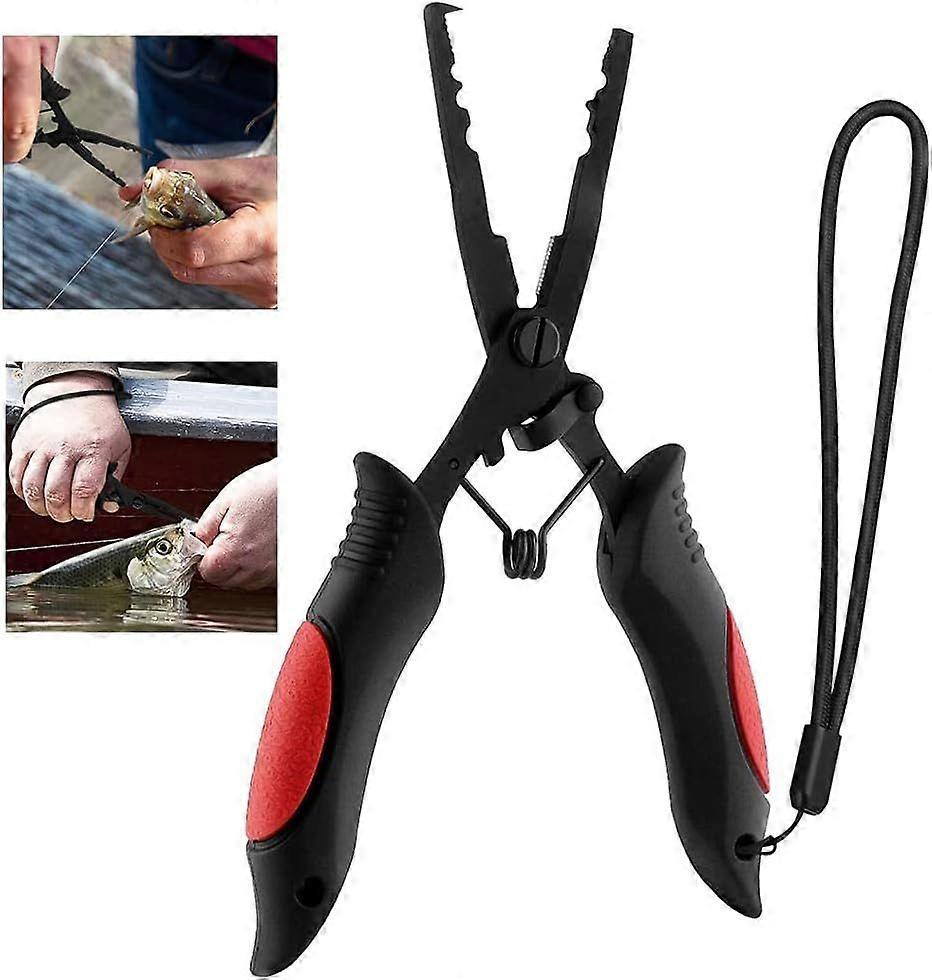 Hook Remover Rustproof Pliers Saltwater Snap Ring Fishing Pliers Multi Grip