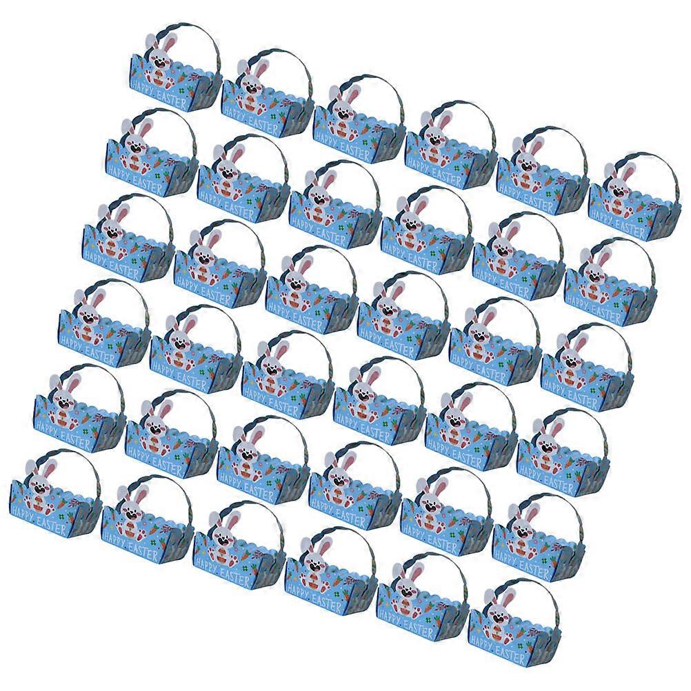 Boxes Paper Candy Box for Candy Storage 50Pcs Blue Handheld Basket